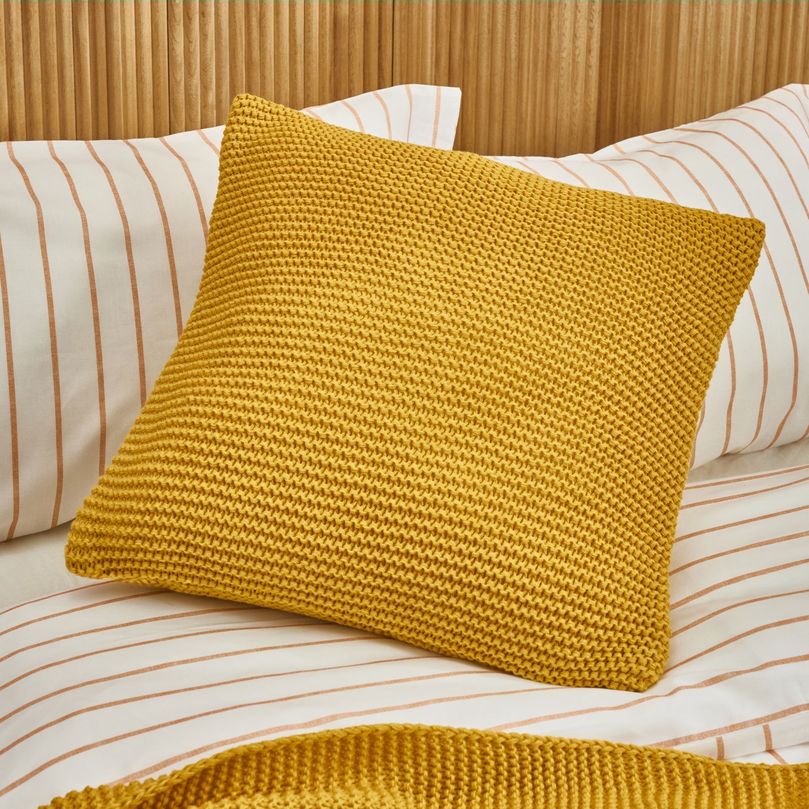 abode Plain Knit Cushion