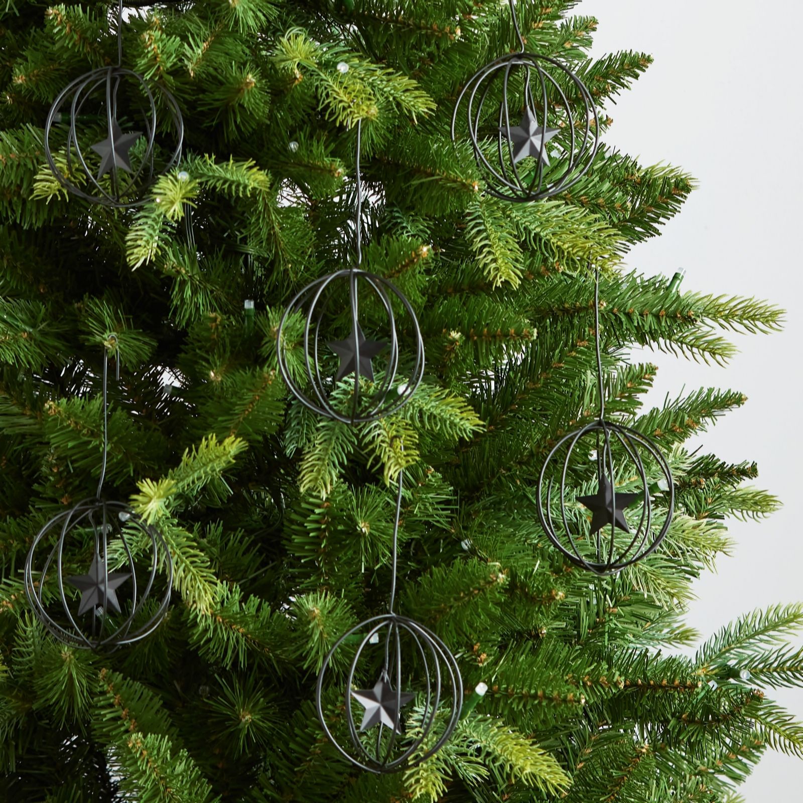 K by Kelly Hoppen Set of 6 Wire Tree Decorations