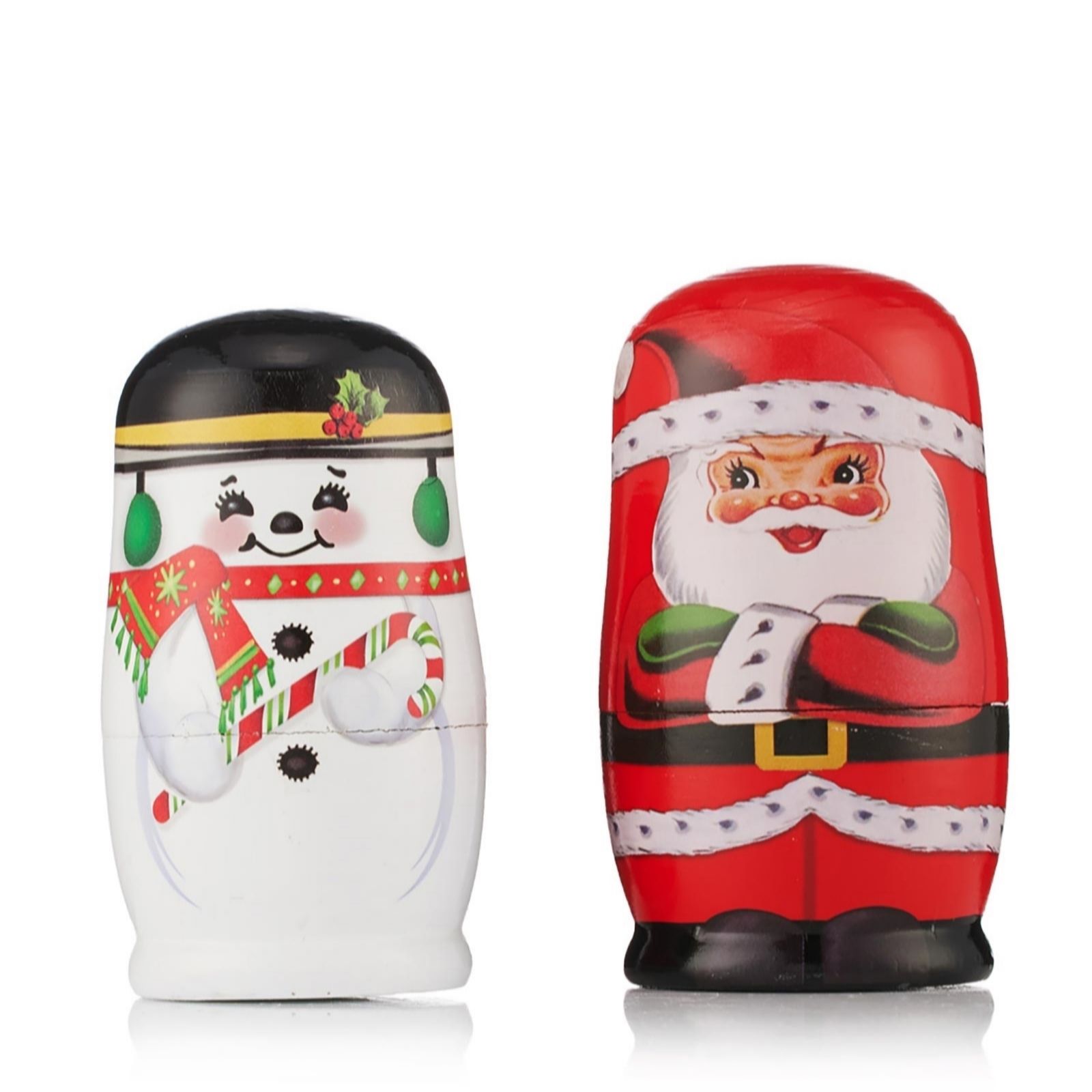 Outlet Mr Christmas Set of 2 Nesting Dolls QVC UK
