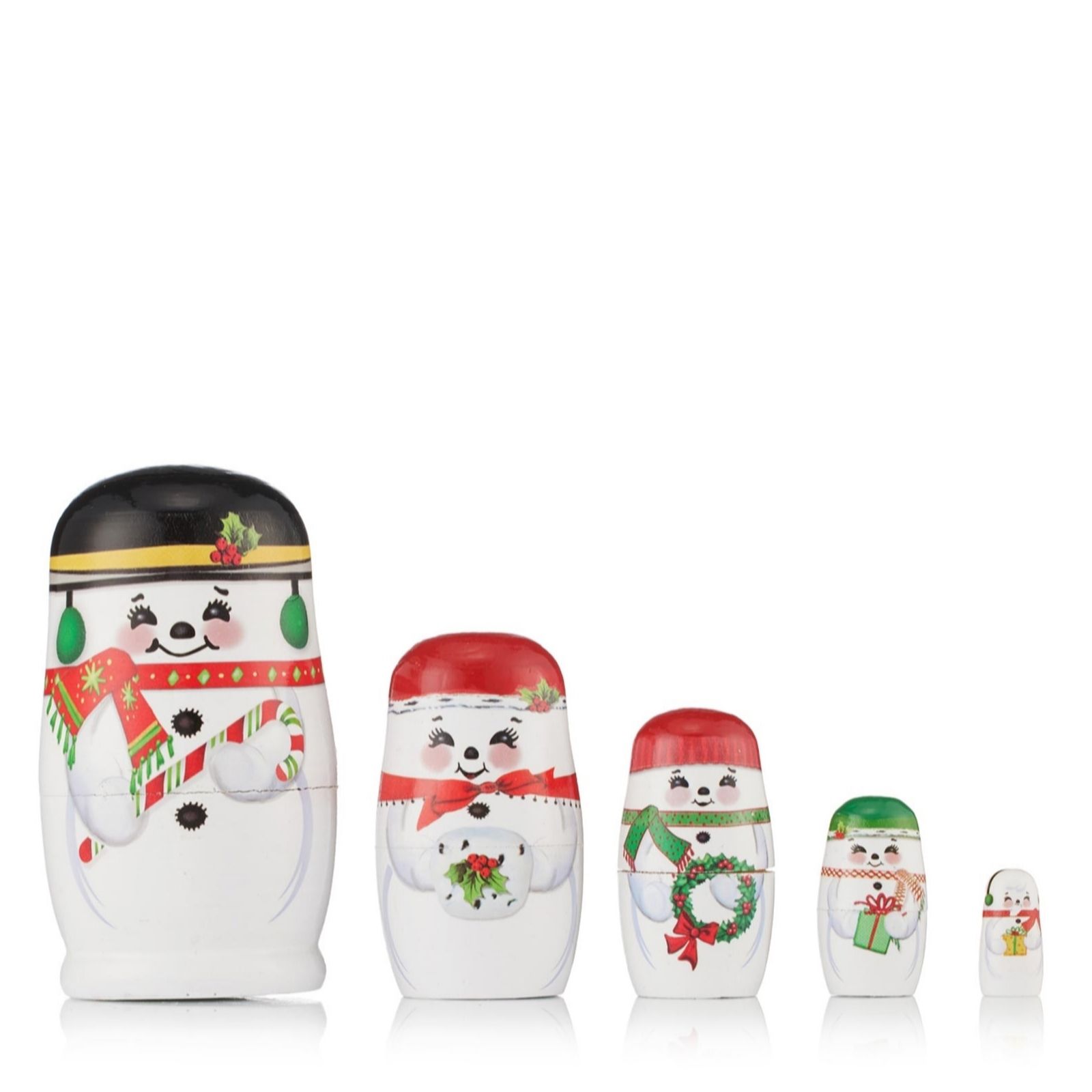 Outlet Mr Christmas Set of 2 Nesting Dolls QVC UK