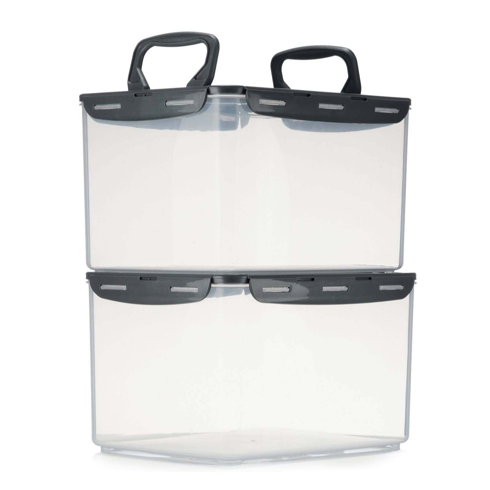 Outlet Lock & Lock Set of 2 Multi Functional Storage Containers with Handles