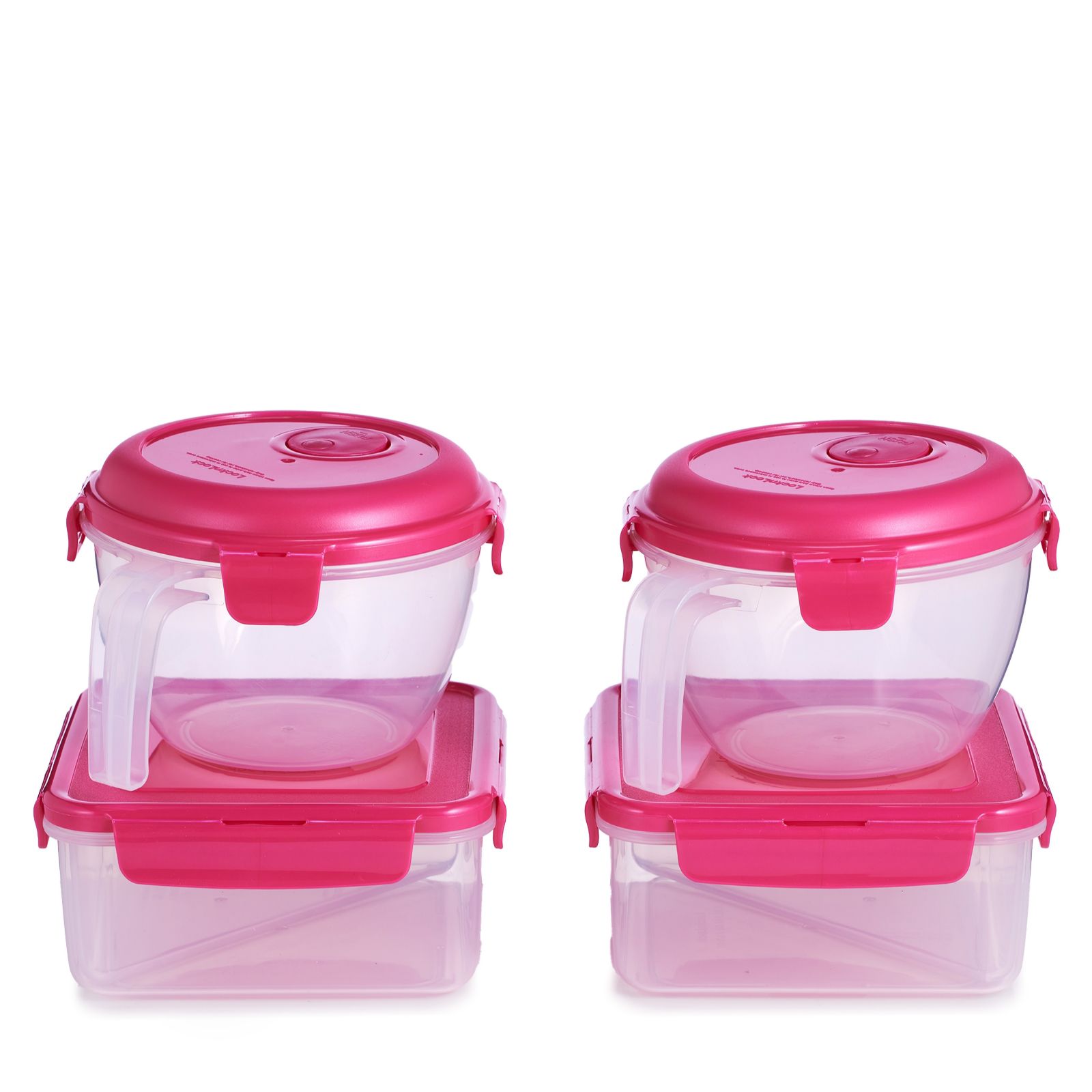 Lock & Lock Four-Piece Vented Soup and Sandwich Storage Set