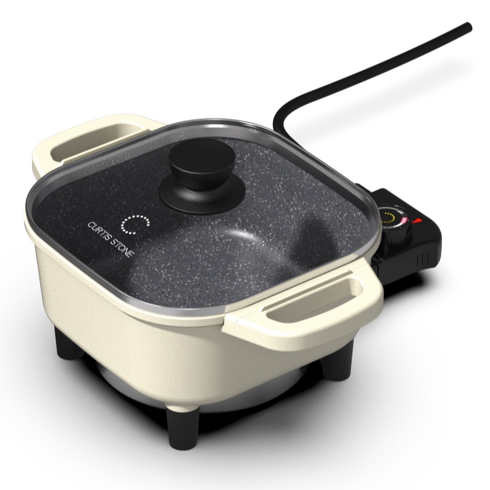 Outlet Curtis Stone 8 Inch Dura-Pan Nonstick Electrical Skillet