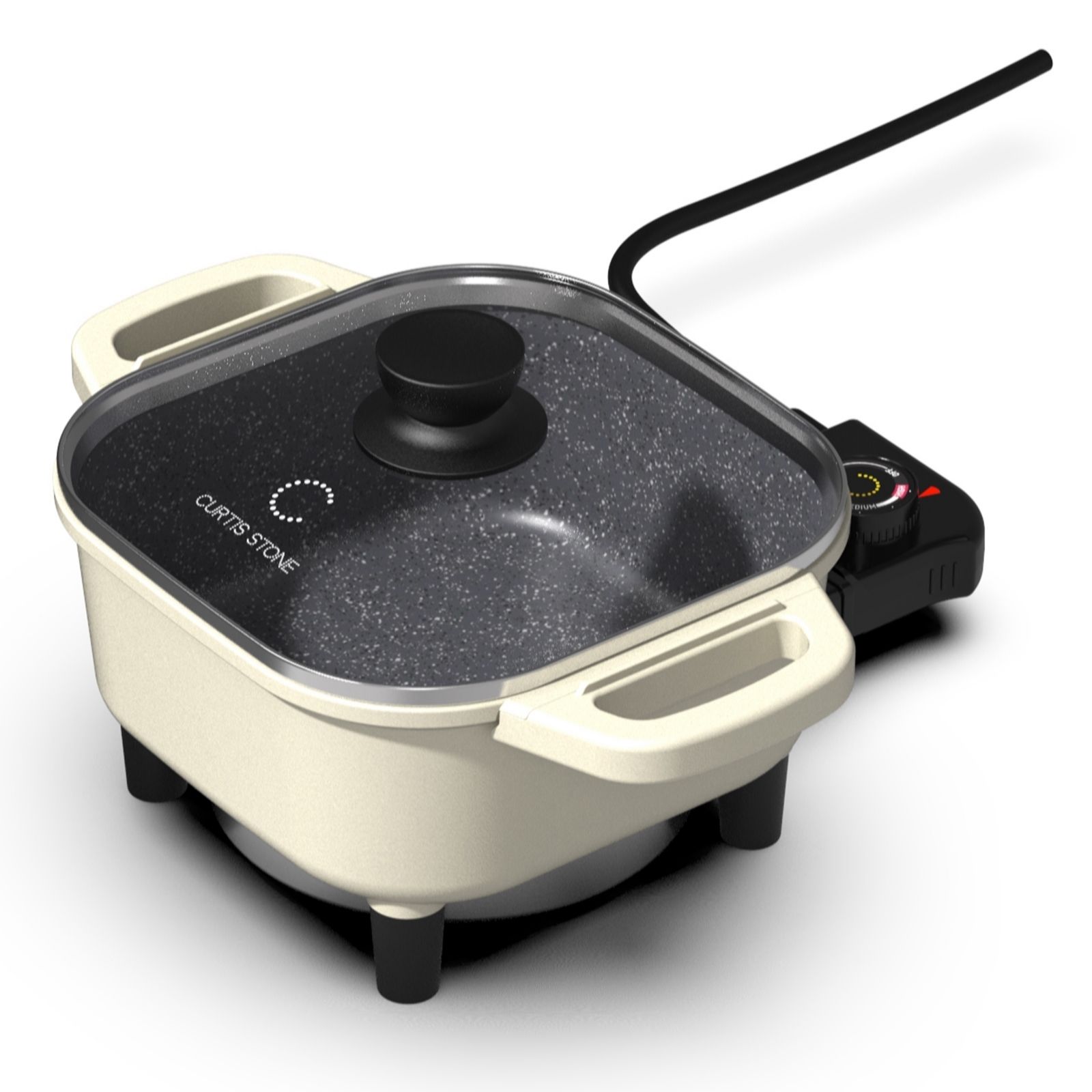 Outlet Curtis Stone 8 Inch Dura-Pan Nonstick Electrical Skillet