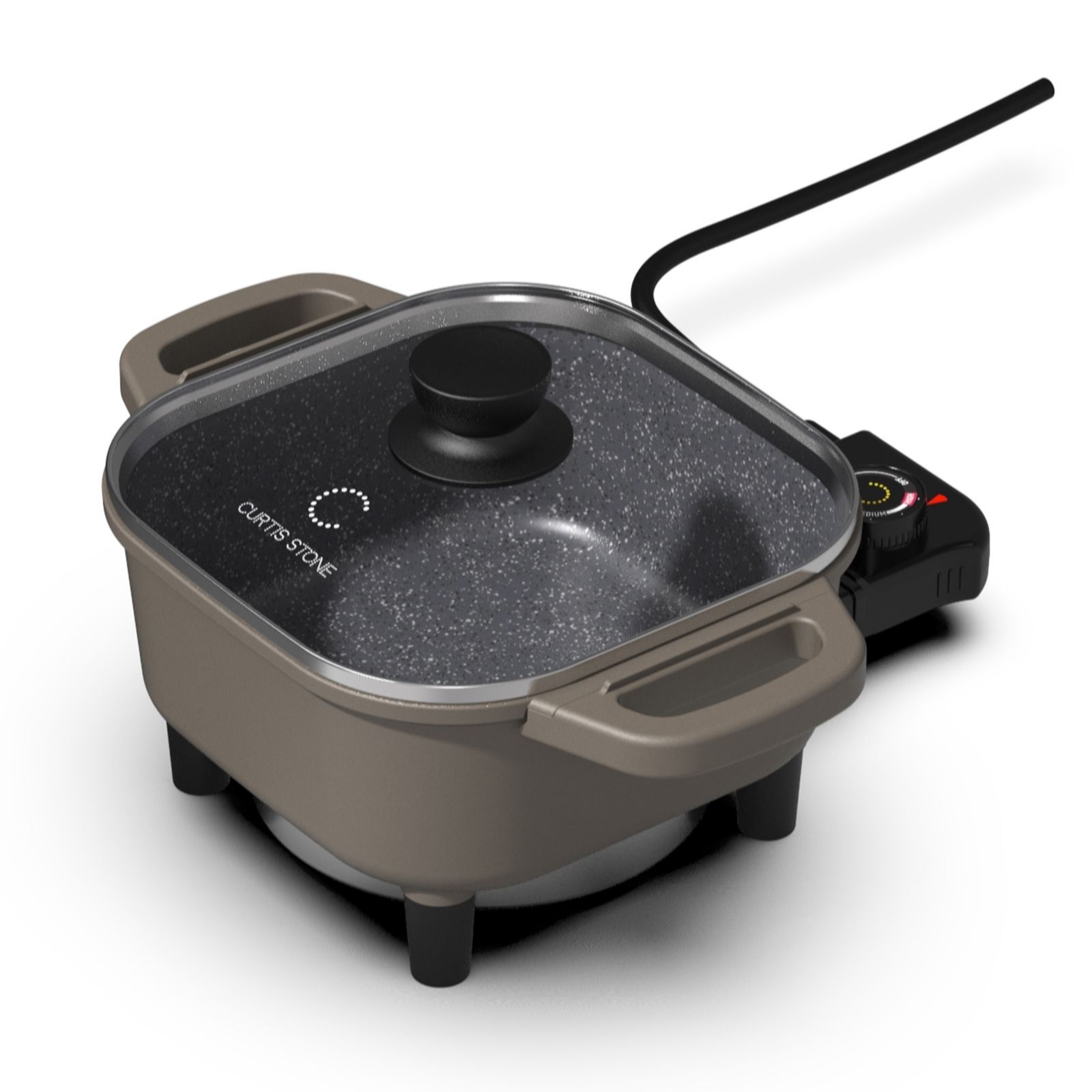 Outlet Curtis Stone 8 Inch Dura-Pan Nonstick Electrical Skillet