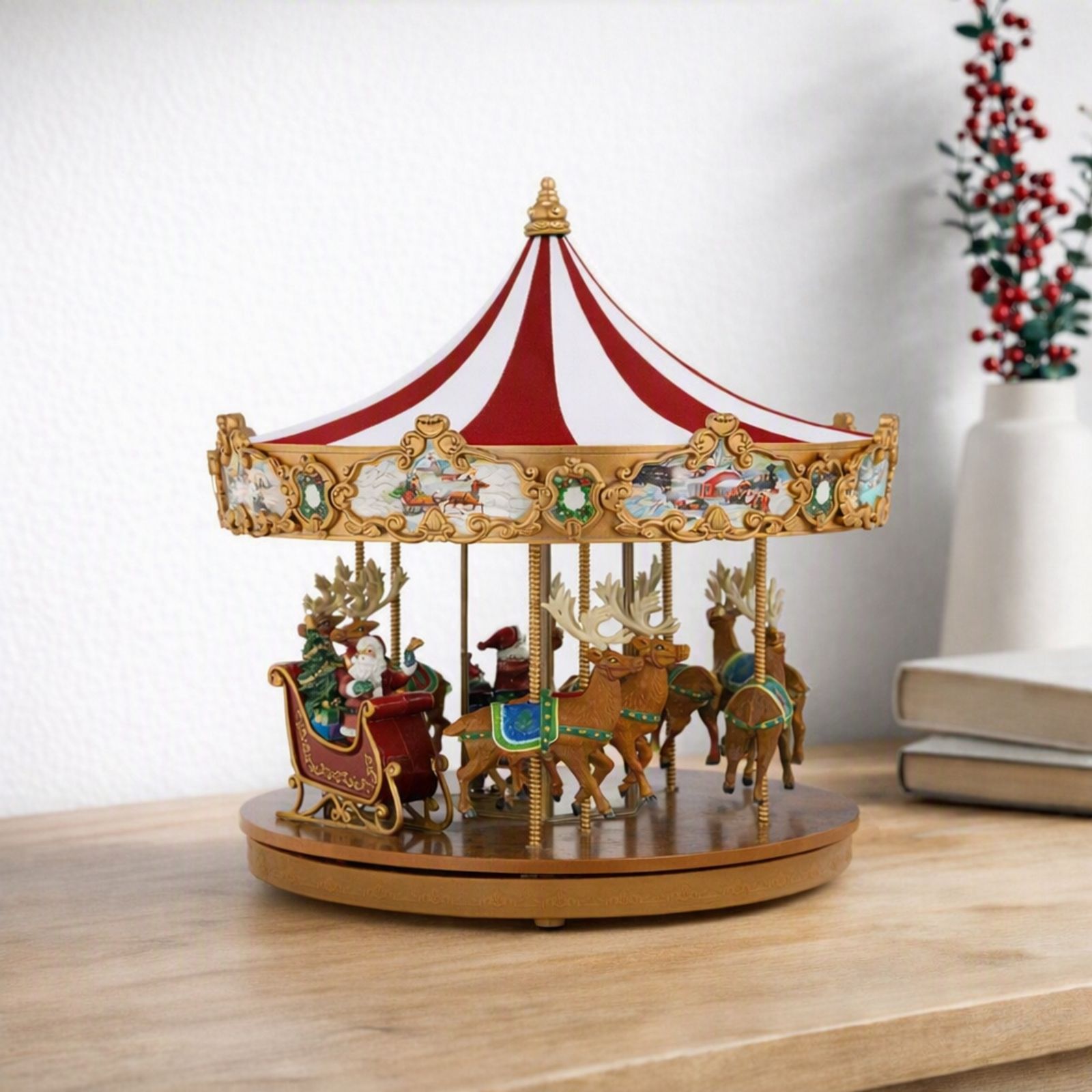 Mr Christmas Pre Lit Very Merry Carousel