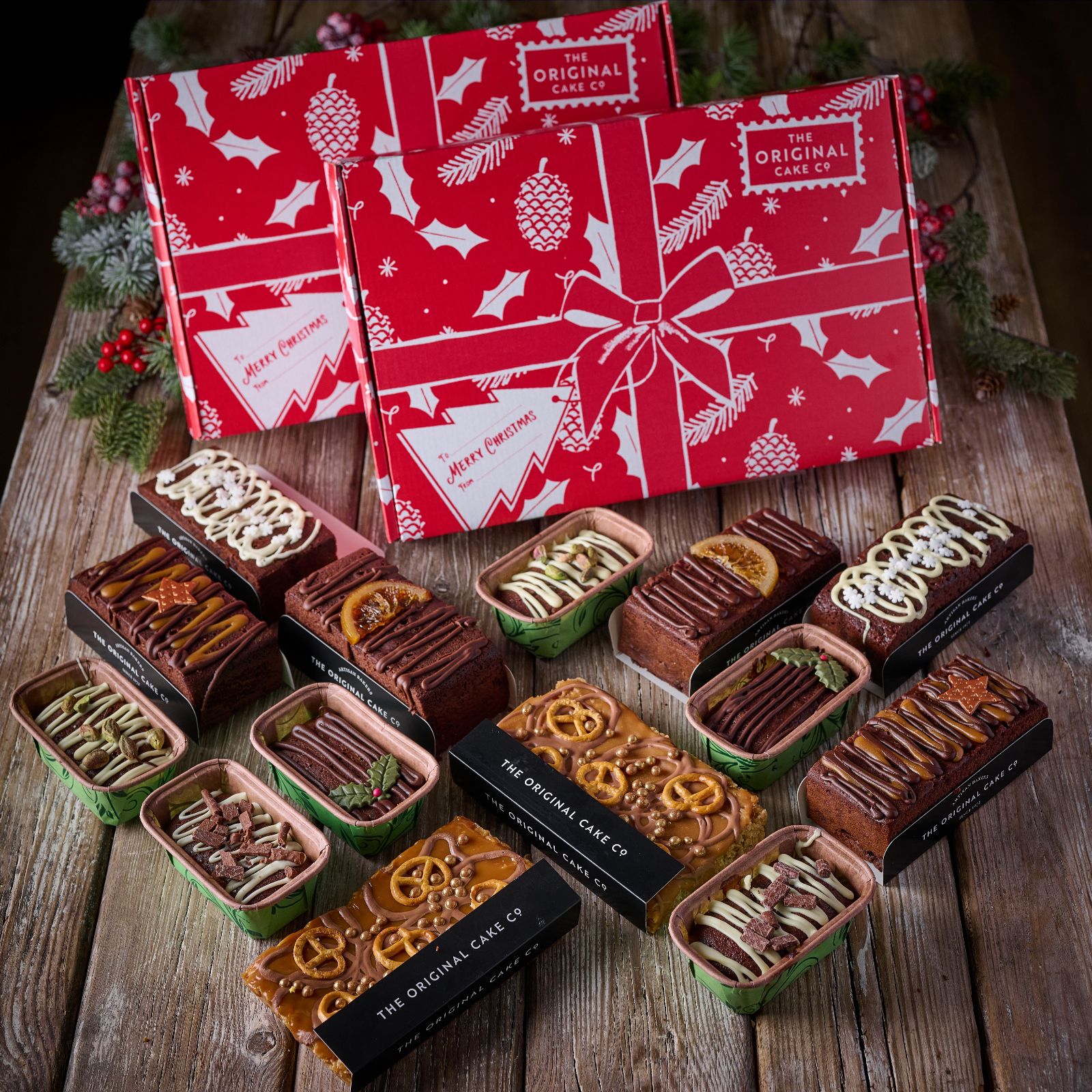 The Original Cake Company Set of 2 Luxury Christmas Selection Box