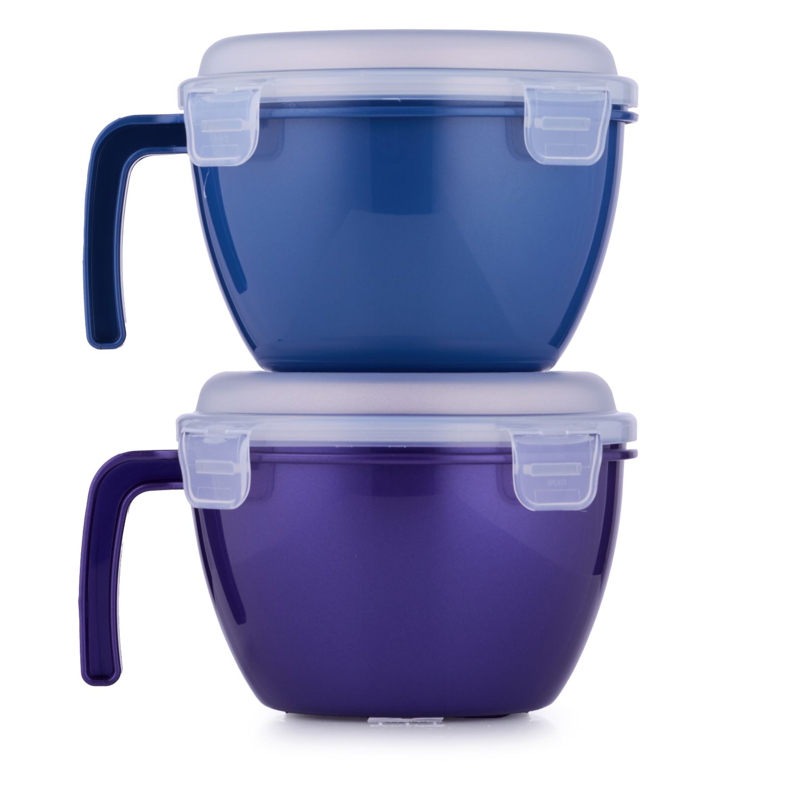 LocknLock Set of 2 950ml Microwave Bowls with Handle in Gift Box