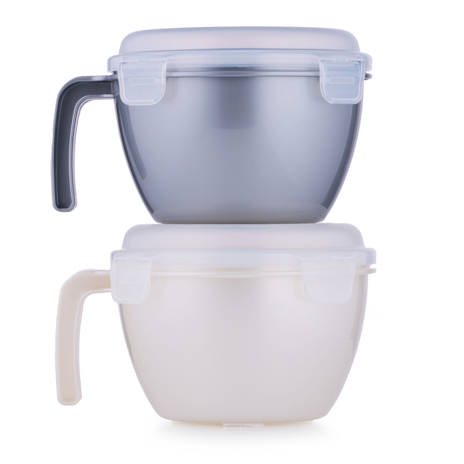 LocknLock Set of 2 950ml Microwave Bowls with Handle in Gift Box