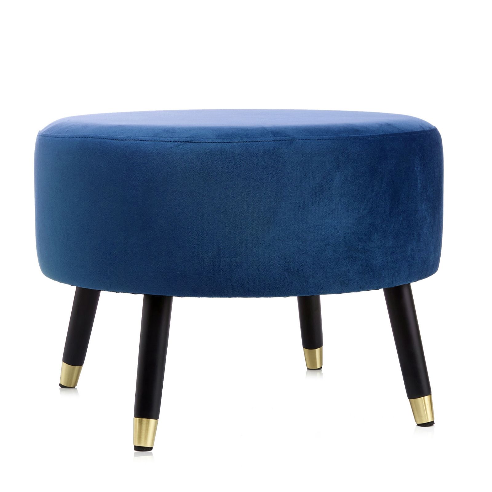 My Home Stories Footstool with Gold Tipped Legs