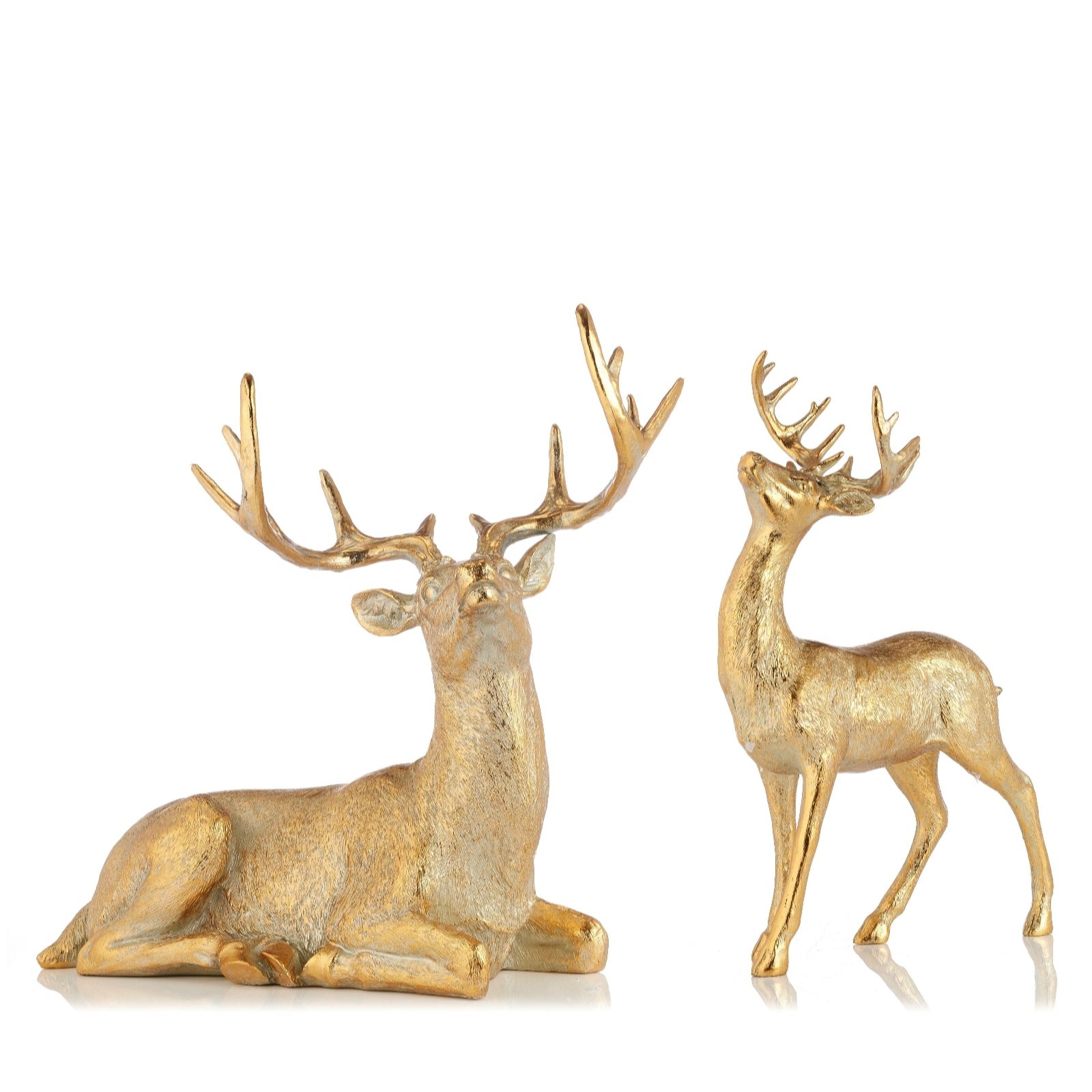 Alison Cork Set of 2 Stags - QVC UK