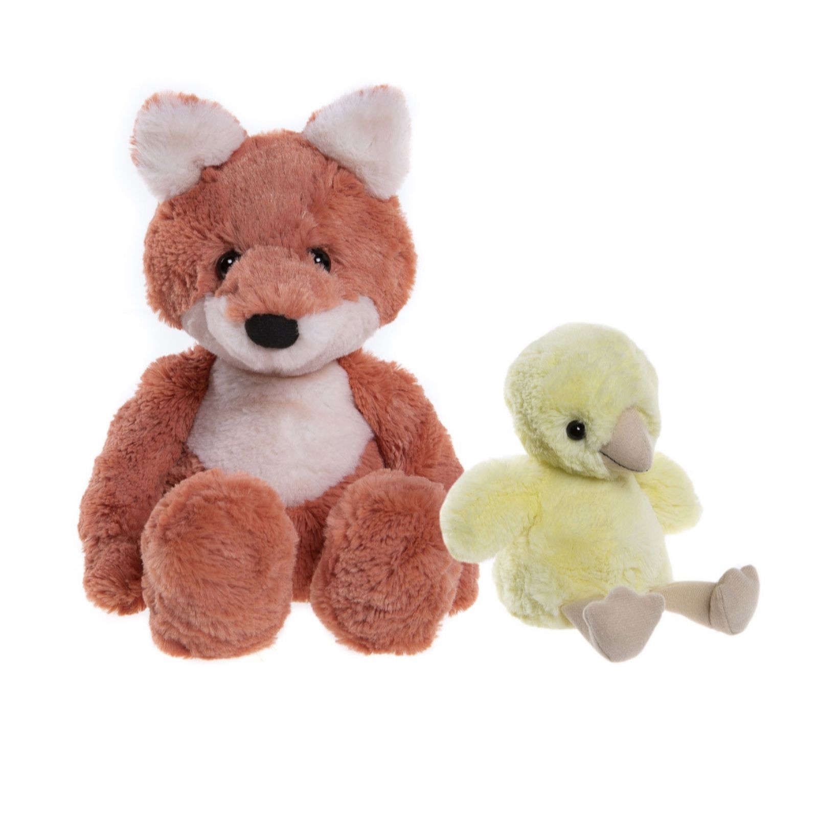 Charlie Bears Bear & Me Chuck 8"&  Folly 12" Plush Bear