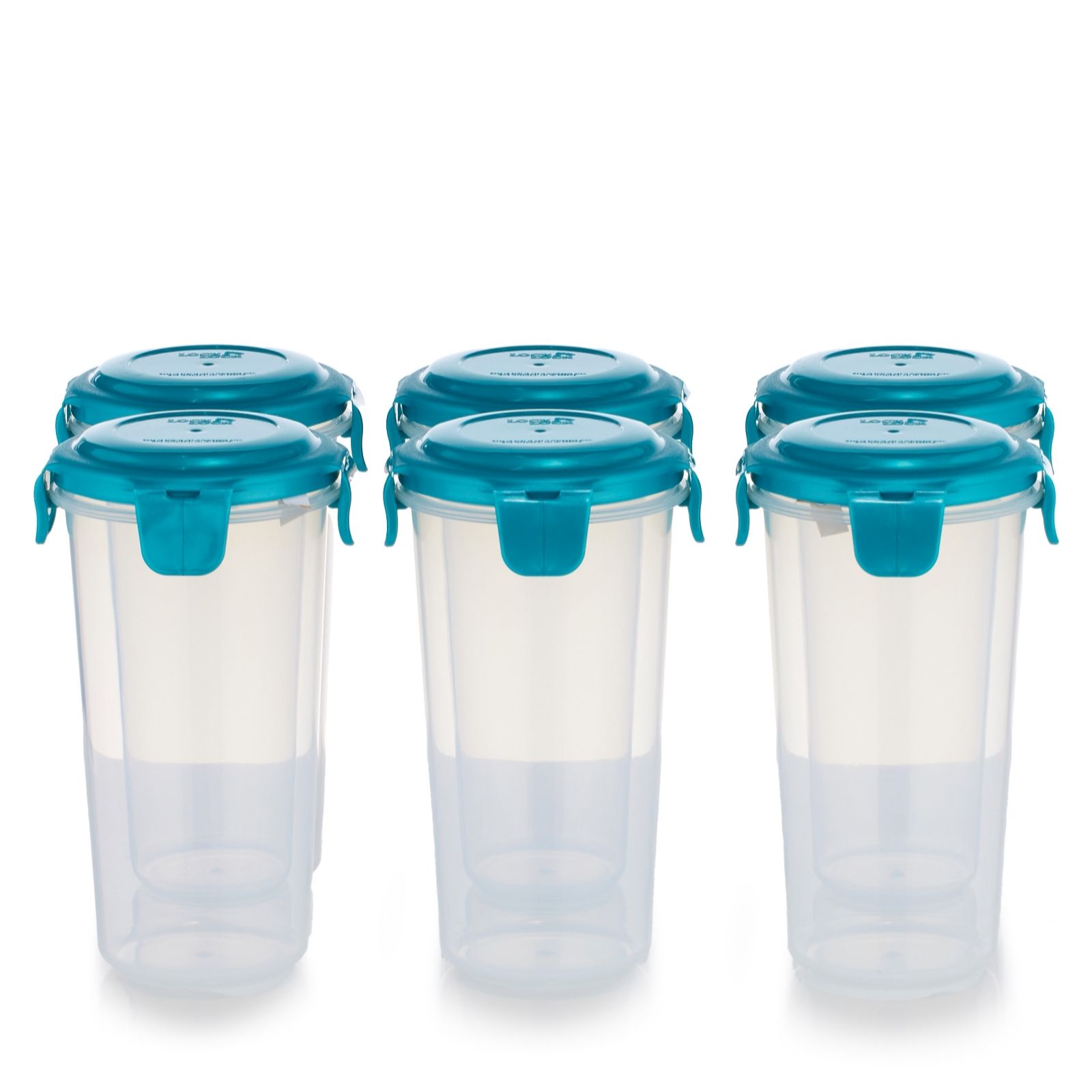 Lock & Lock Set of 6 Cannisters with Locking Lids
