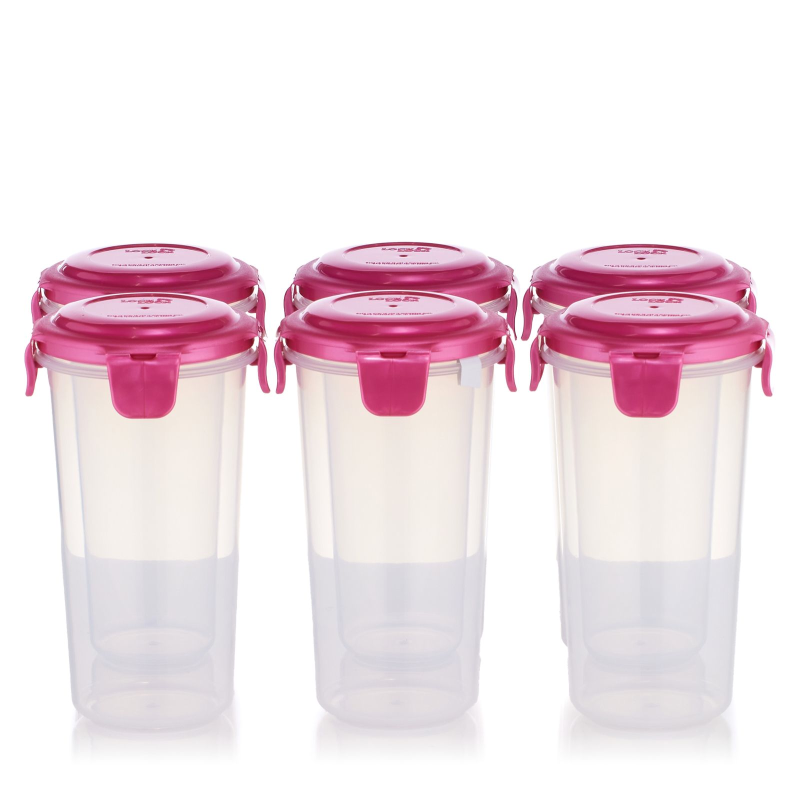 Lock & Lock Set of 6 Cannisters with Locking Lids