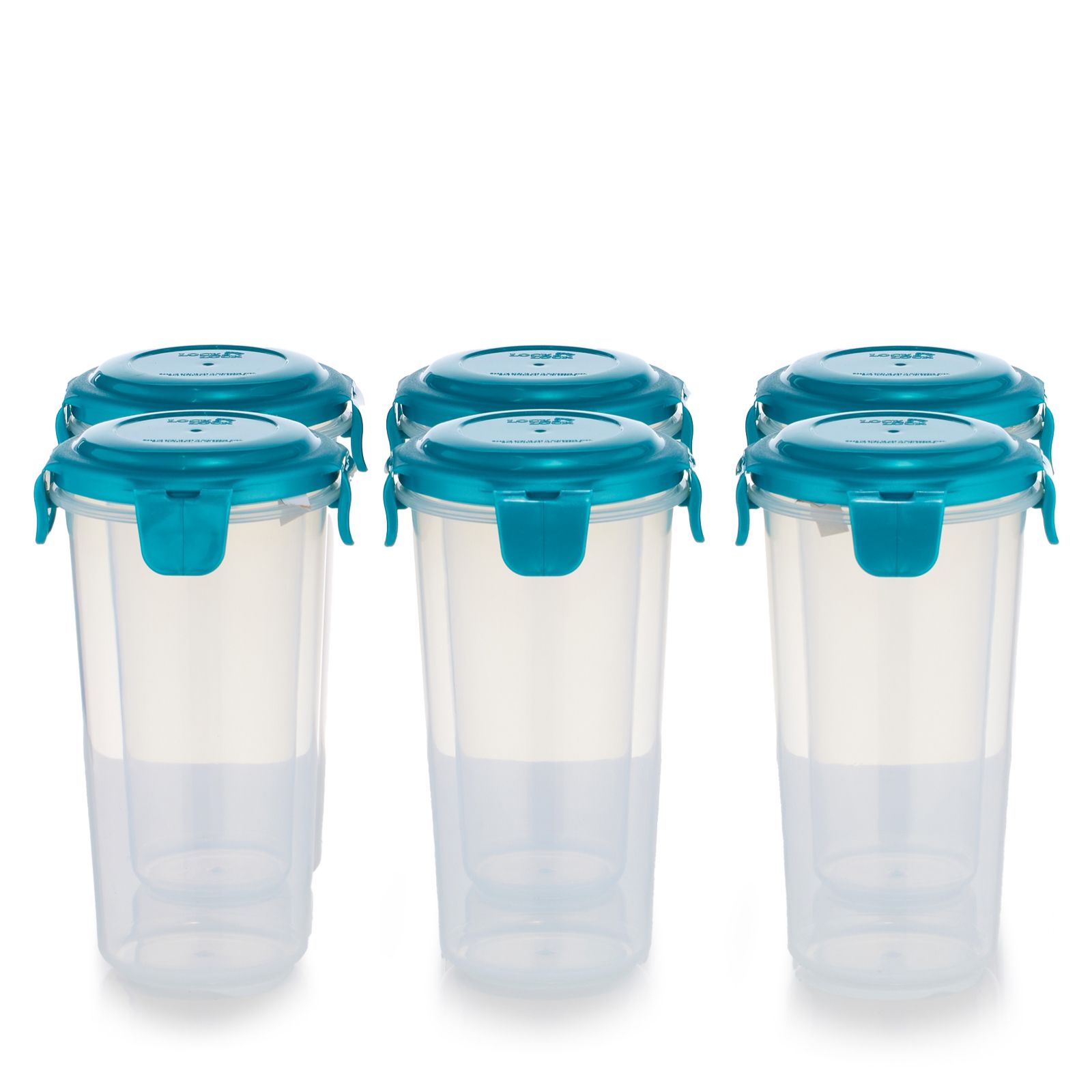 LocknLock Set of 6 Cannisters with Locking Lids
