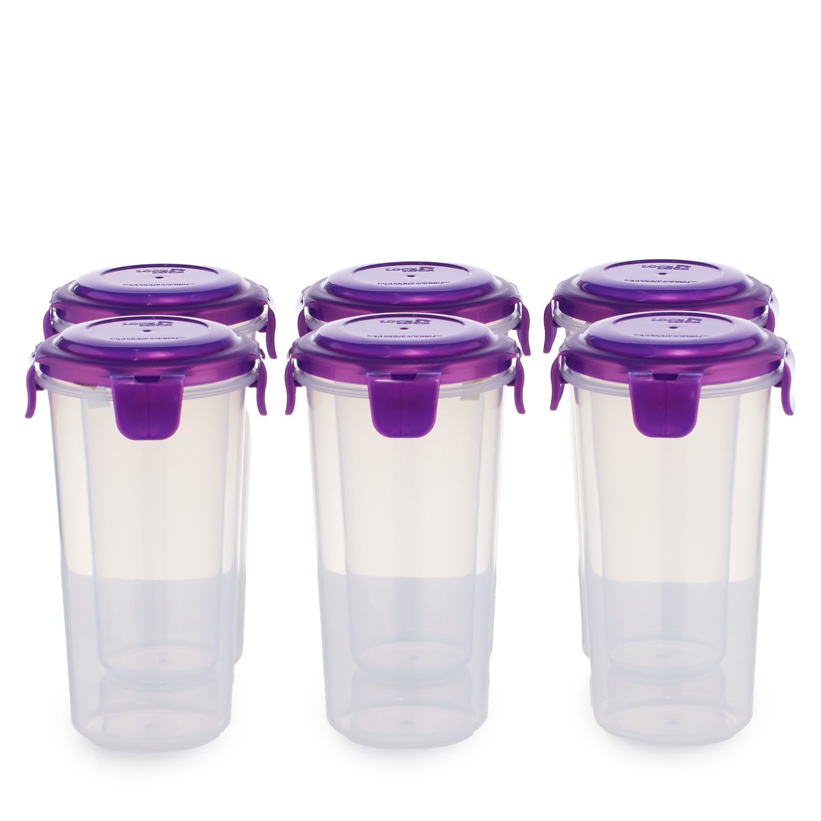 LocknLock Set of 6 Cannisters with Locking Lids