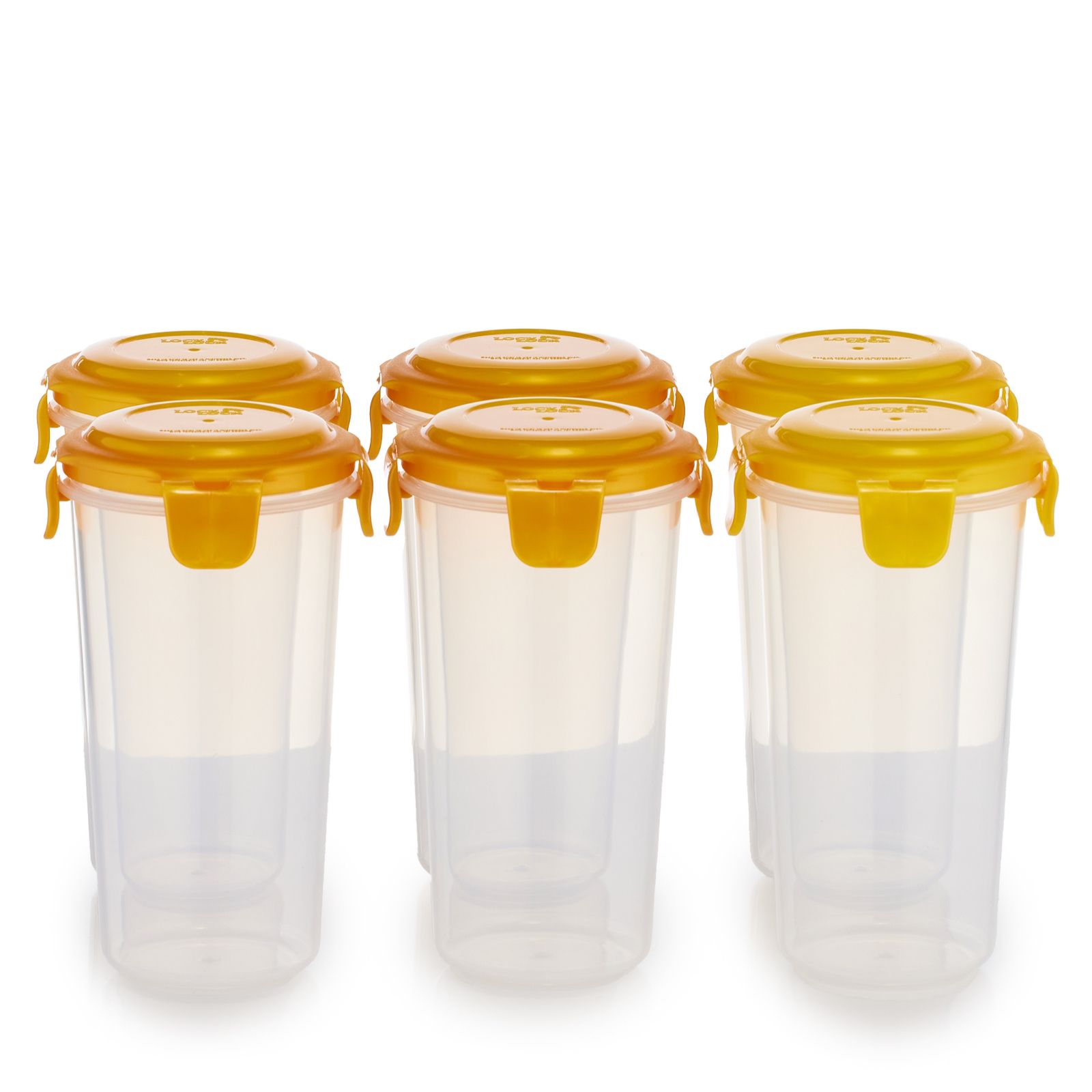 LocknLock Set of 6 Cannisters with Locking Lids