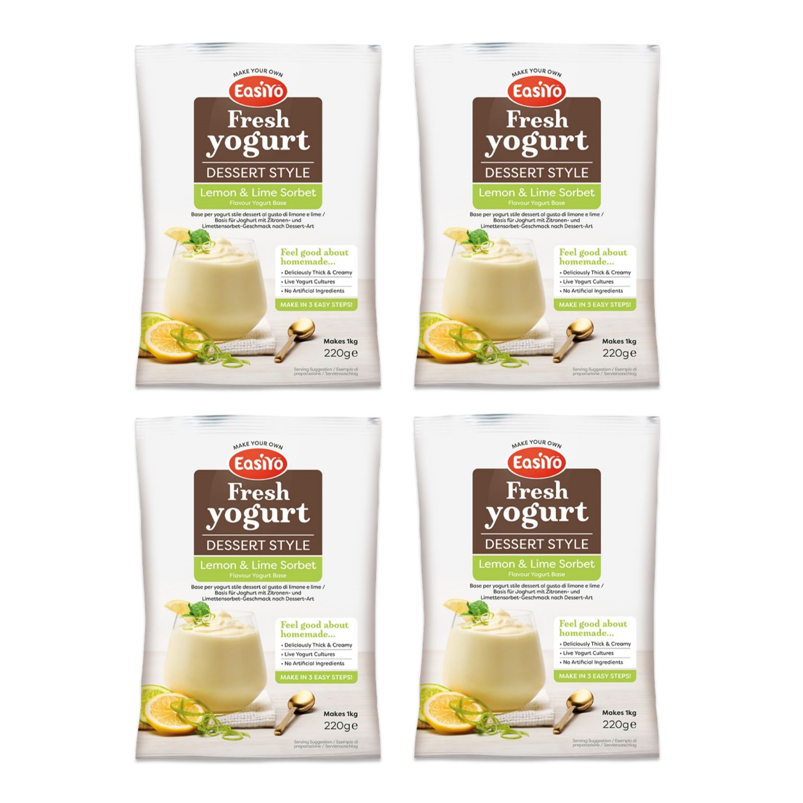 EasiYo Set of 4 Dessert Sachets