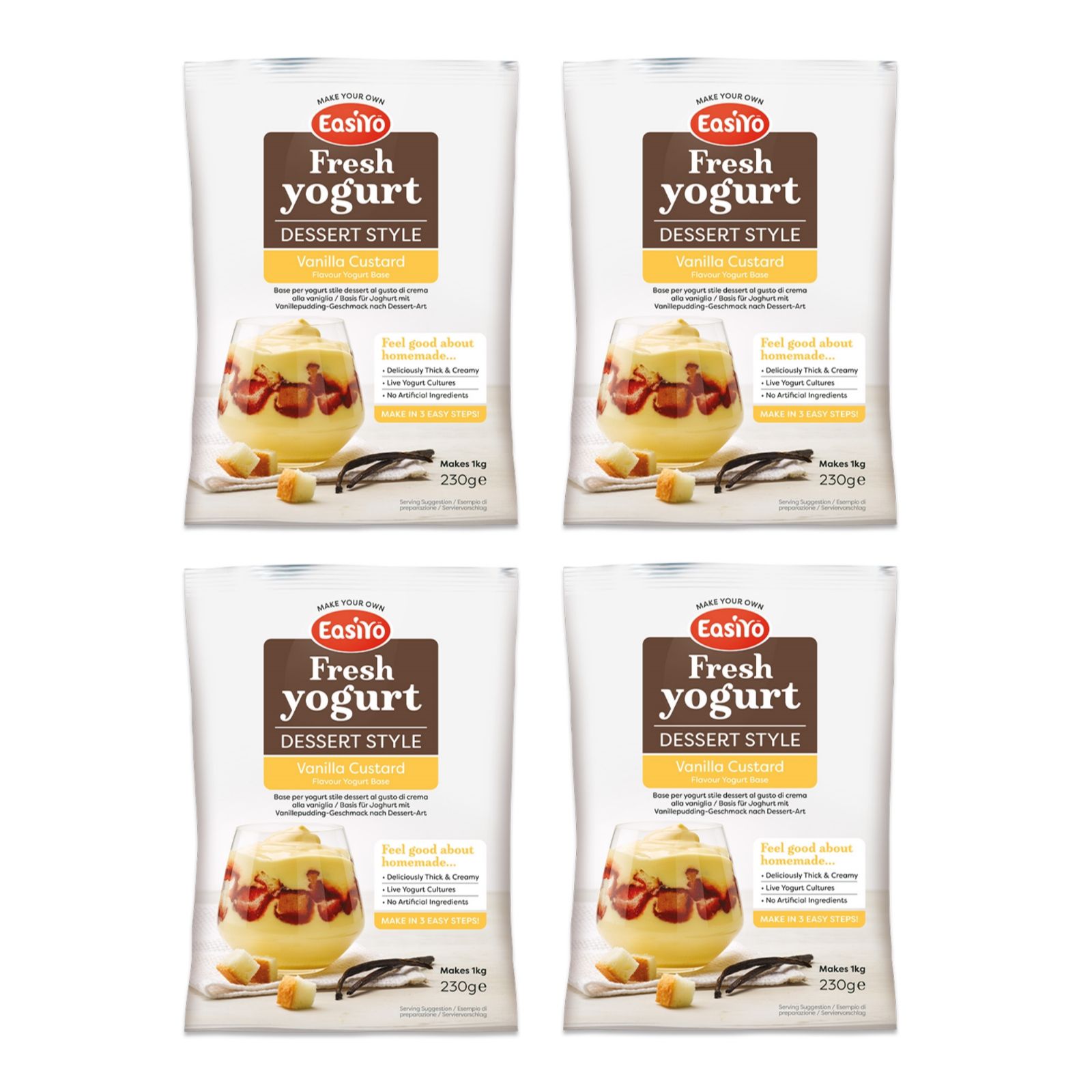 EasiYo Set of 4 Dessert Sachets