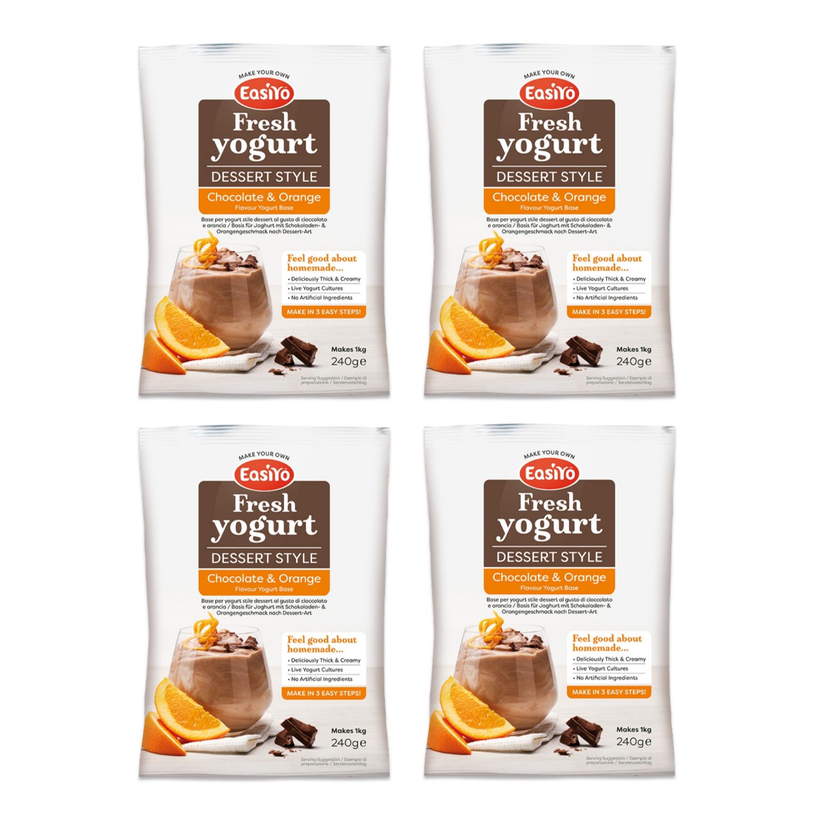 EasiYo Set of 4 Dessert Sachets