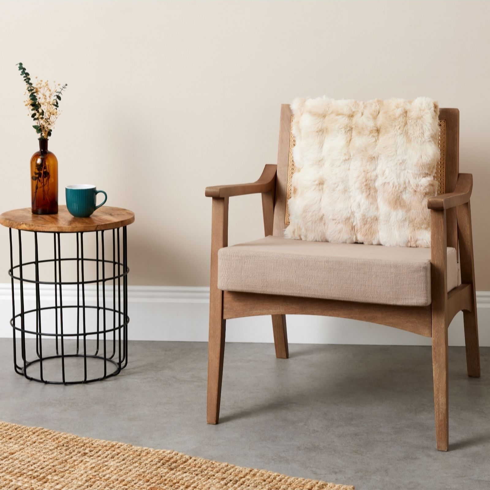 Outlet Cozee Home Textured Luxury Faux Fur Cushion