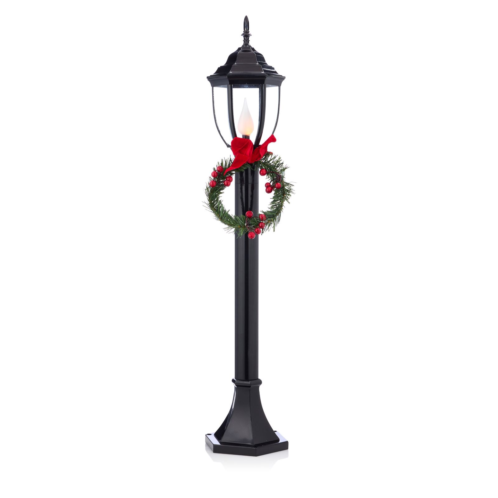 Mr Christmas 90cm Pre Lit Vintage Metal Lamp Post