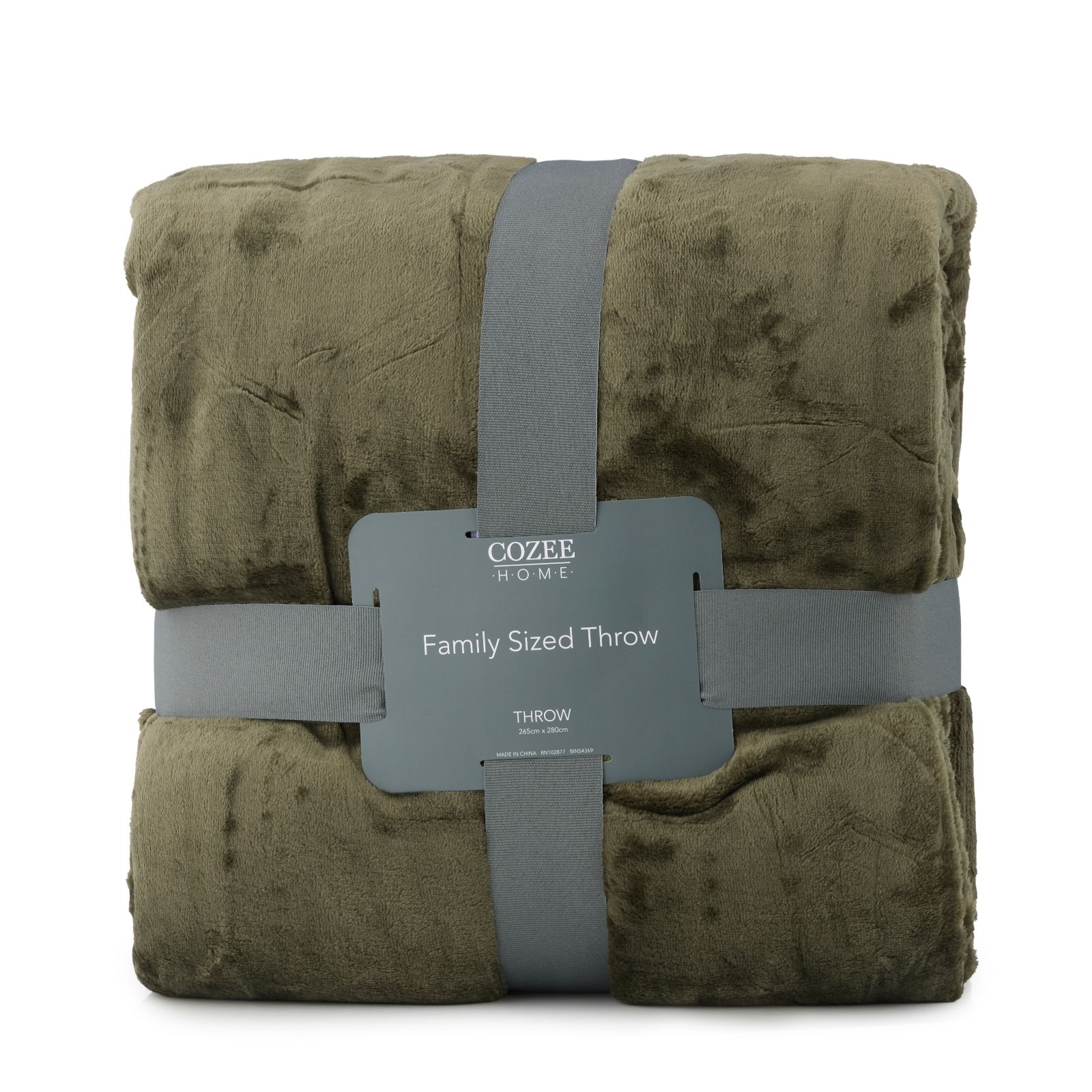 Cozee Home Family Sized Velvetsoft Throw