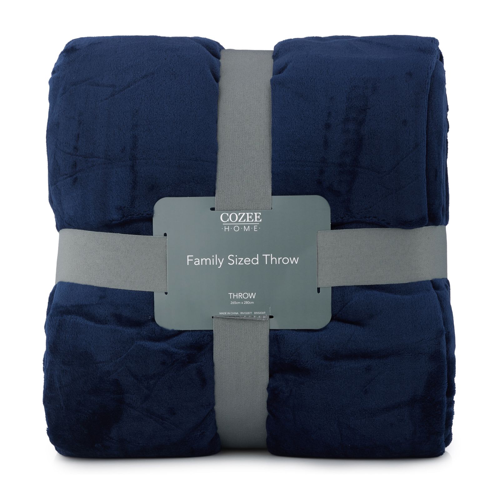 Cozee Home Family Sized Velvetsoft Throw