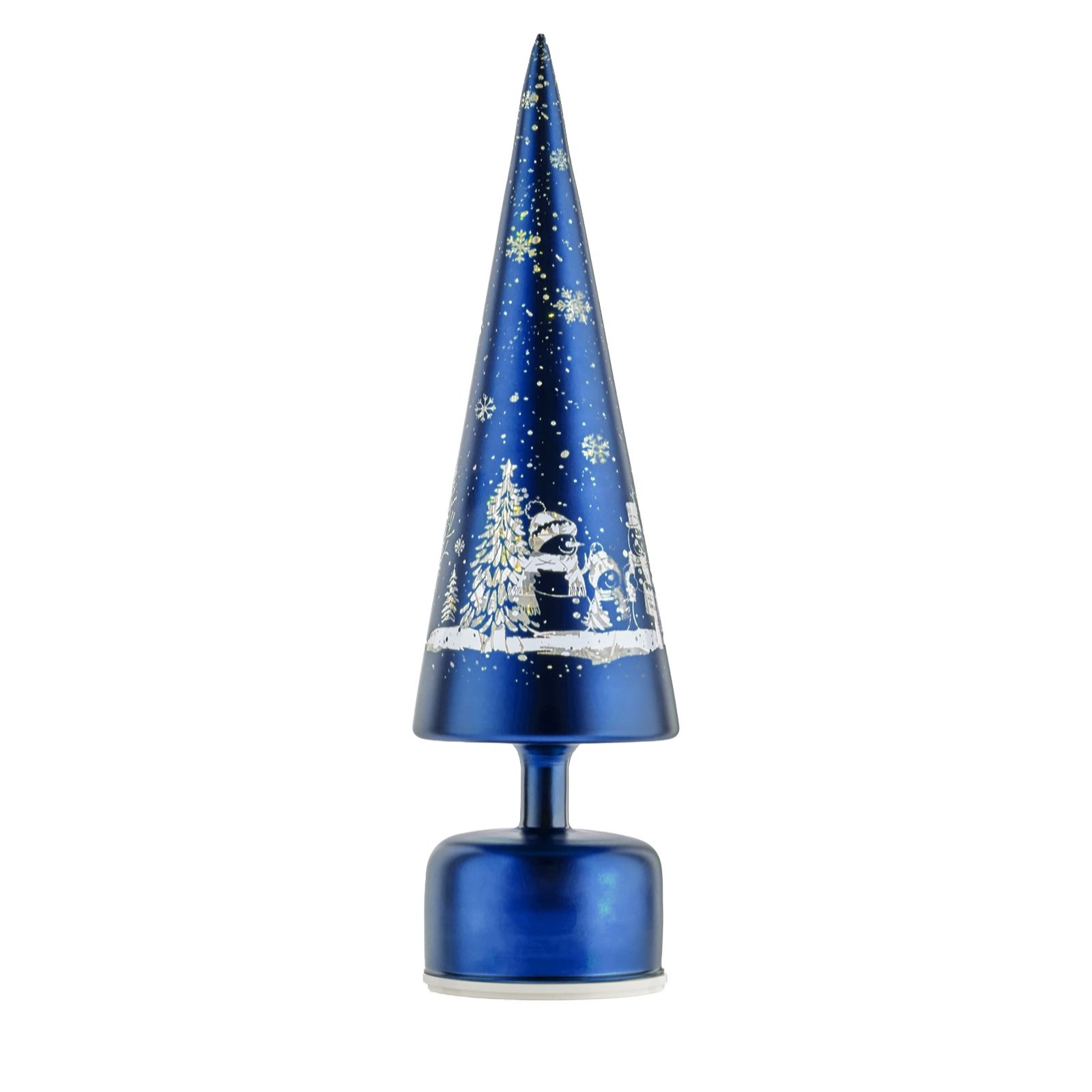 Home Stories 37.5cm Pre Lit Woodland Scene Rotating Tree