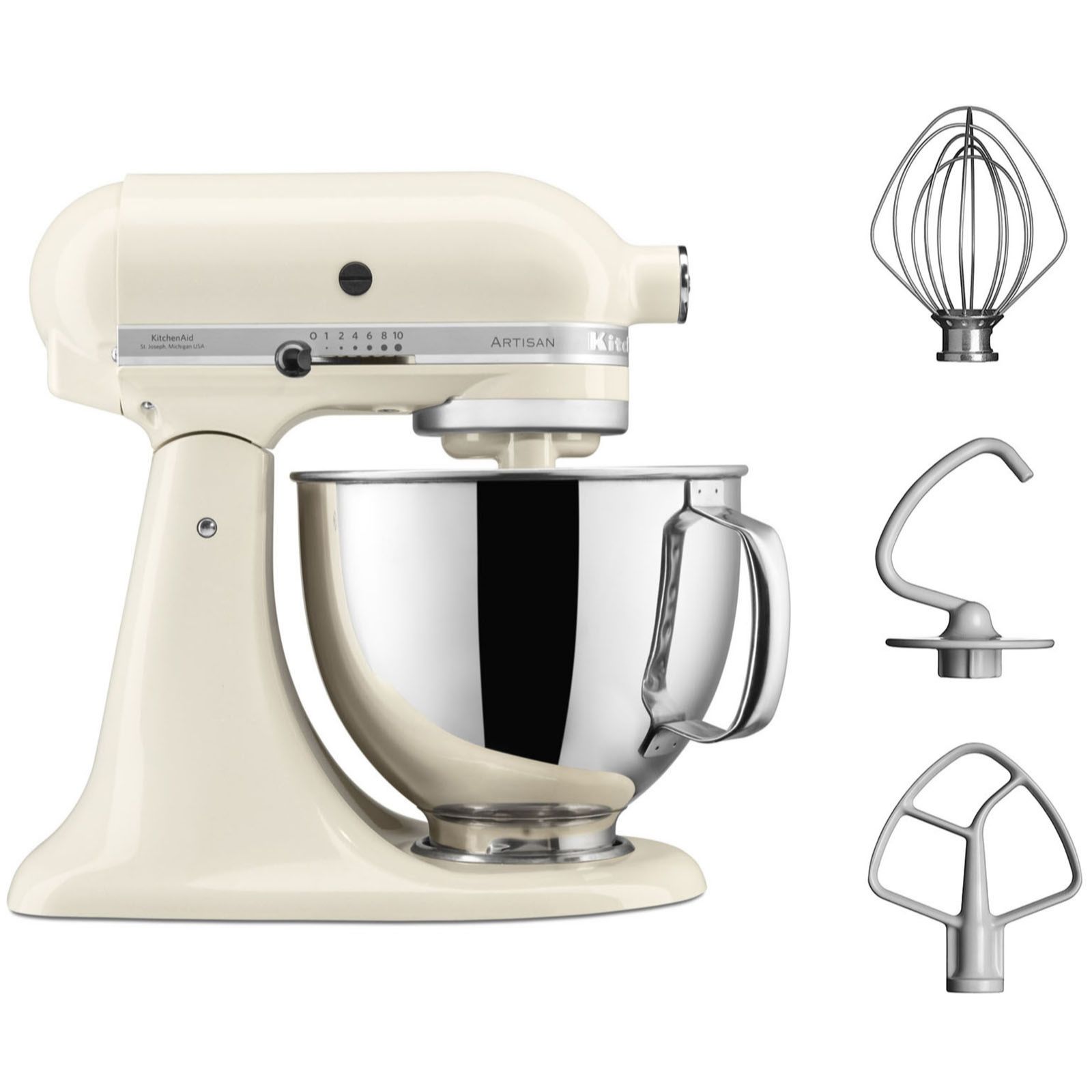 KitchenAid 4.5-qt 300W Tilt-Head Stand Mixer w/ Flex Edge on QVC 