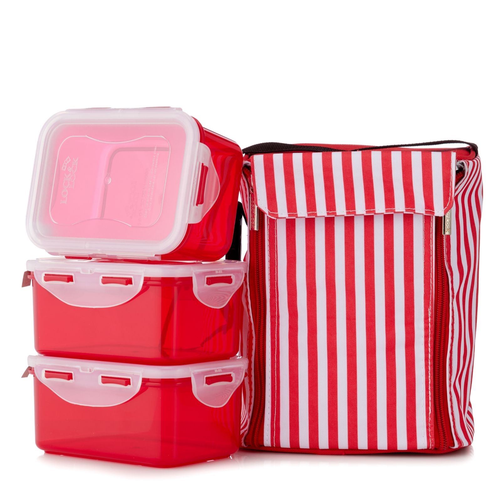 Lock & Lock Insulated Cooler Bag with 3 Containers & Cool Pack
