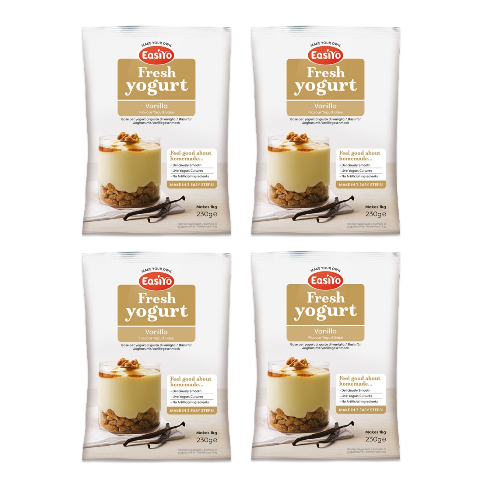 EasiYo Set of 4 Everyday Sachets