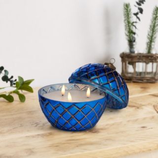 Home Stories Mercury Glass 3 Wick Flameless LED Candle