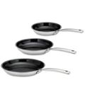 Curtis Stone 3 Piece Tri-Ply Non-Stick Ceramic Coated Cookware Set