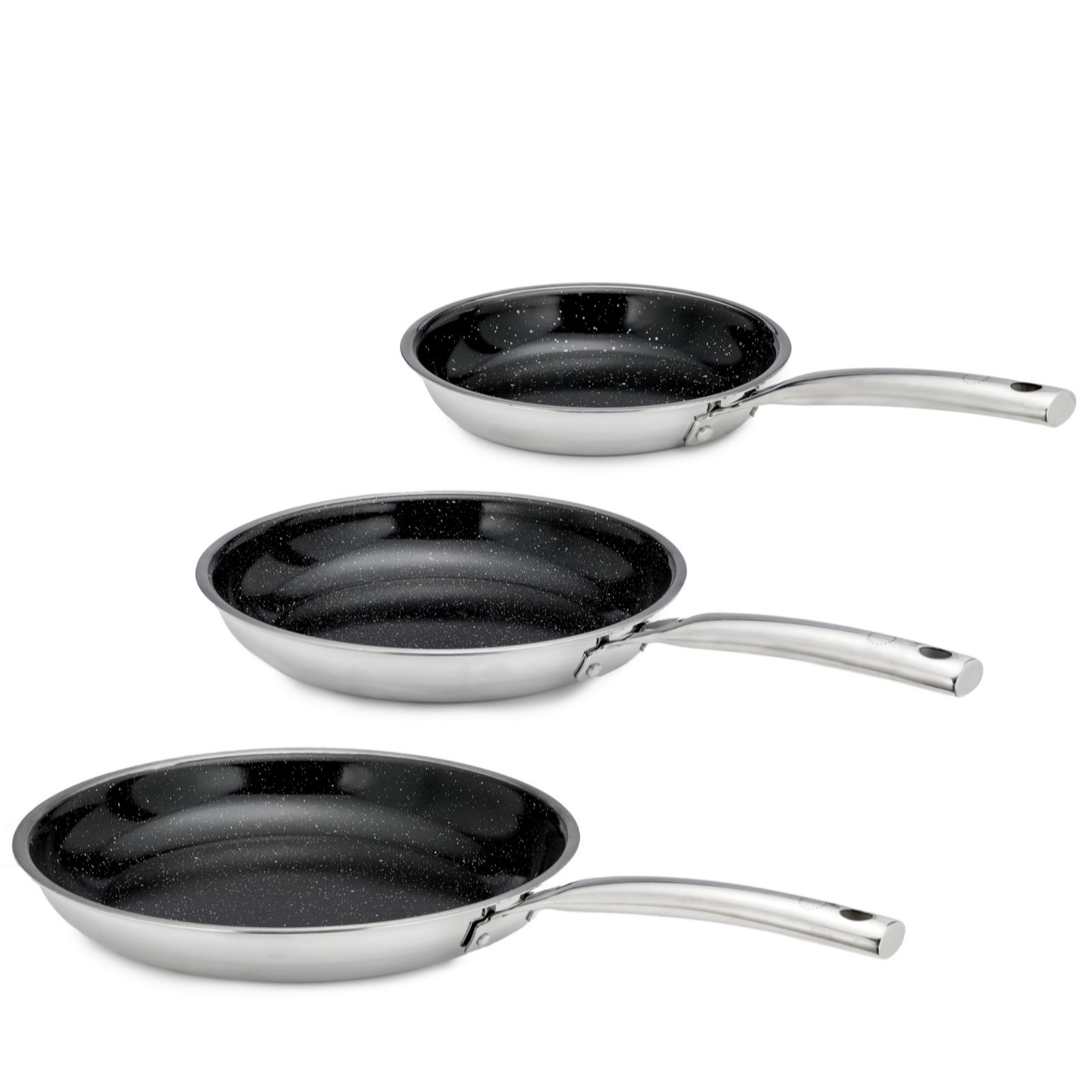 Curtis Stone 3 Piece Tri-Ply Ceramic Coated Cookware Set