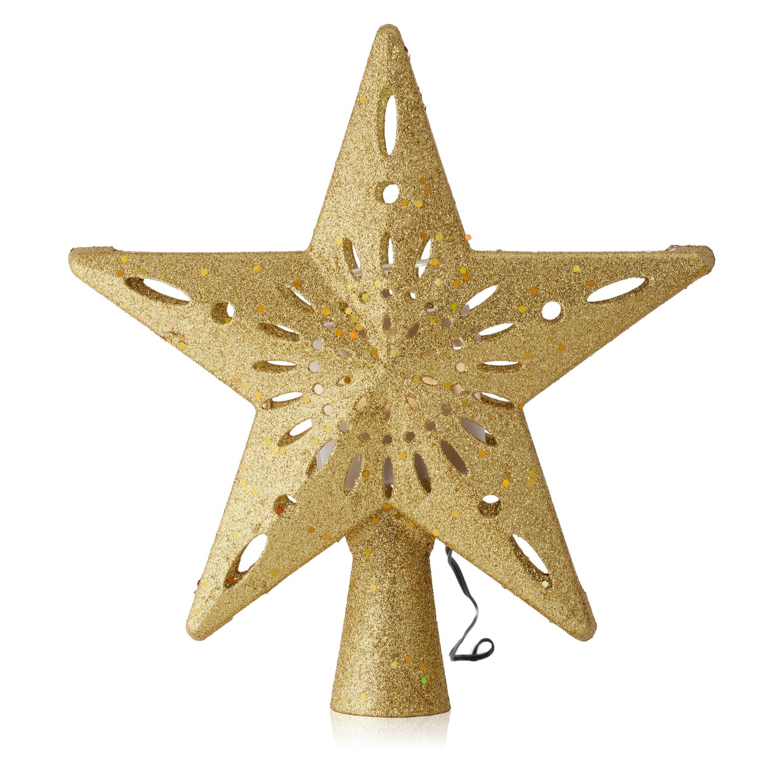 Santa Express Projector Rotating Star Tree Topper