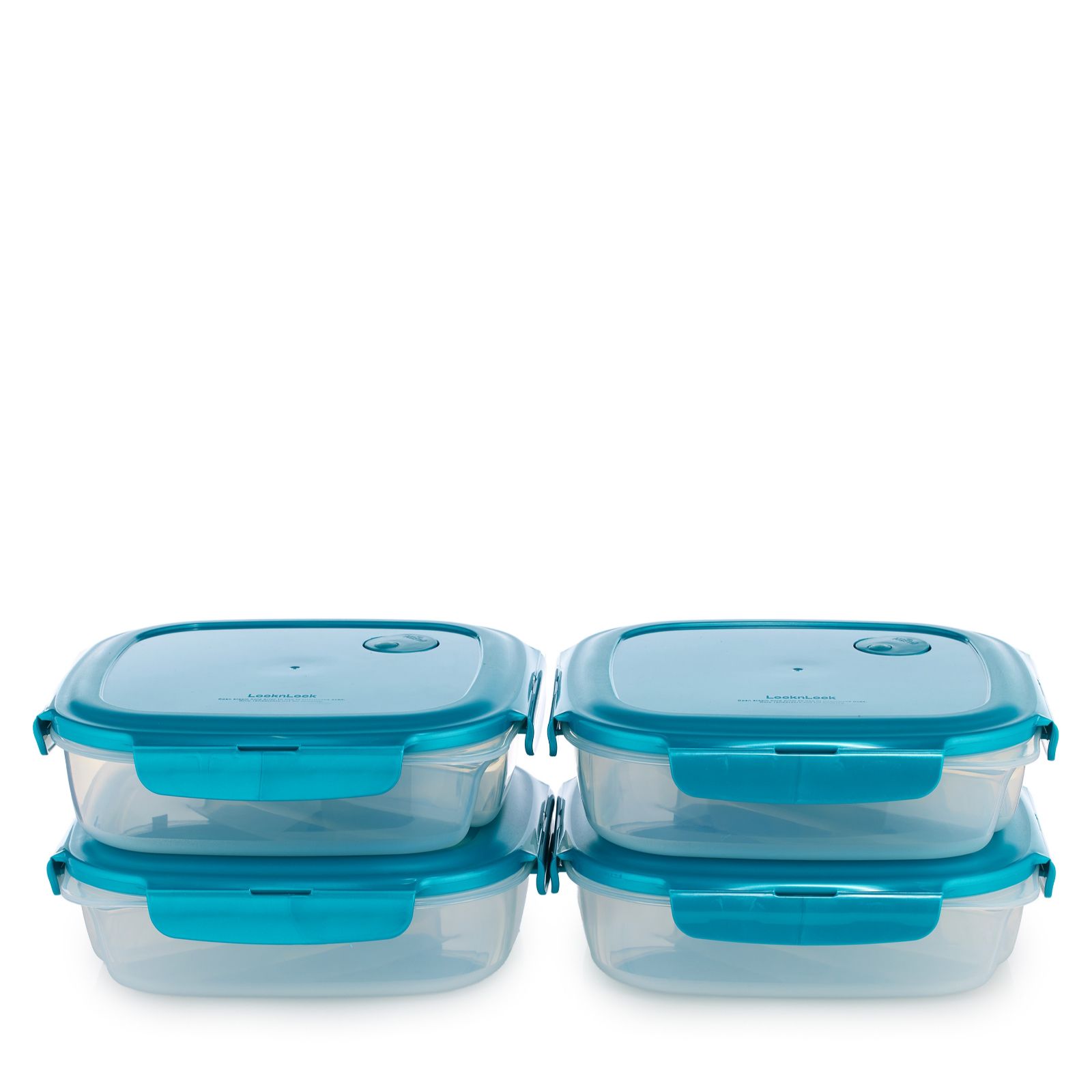 LocknLock Set of 4 Large Divider Plates with Lids