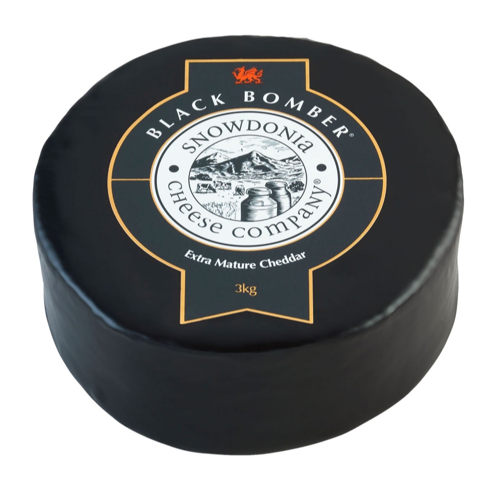 Snowdonia Cheese 3kg Black Bomber Award Winning Extra Mature Cheddar