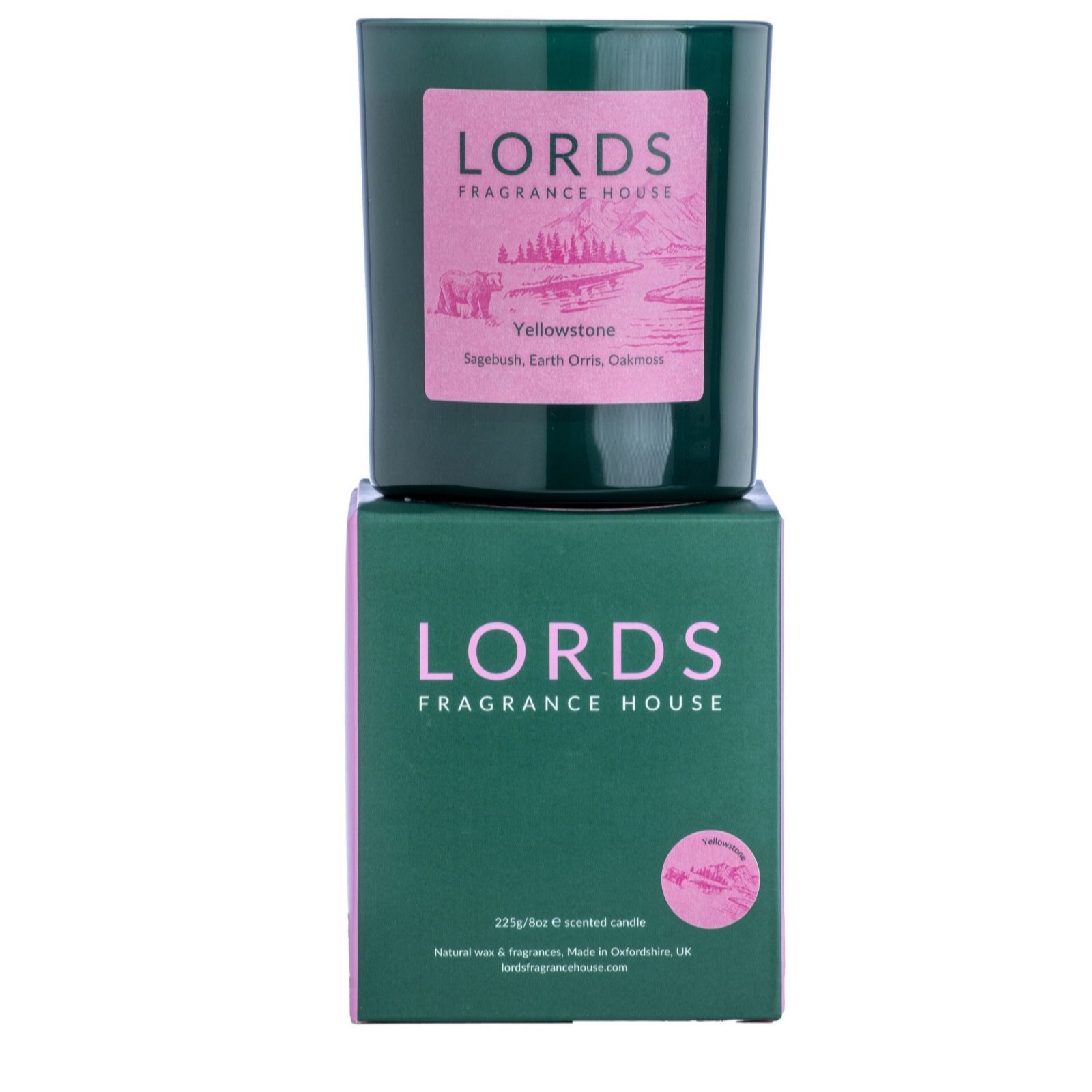 LORDS Fragrance House Yellowstone 225g Luxury Scented Candle