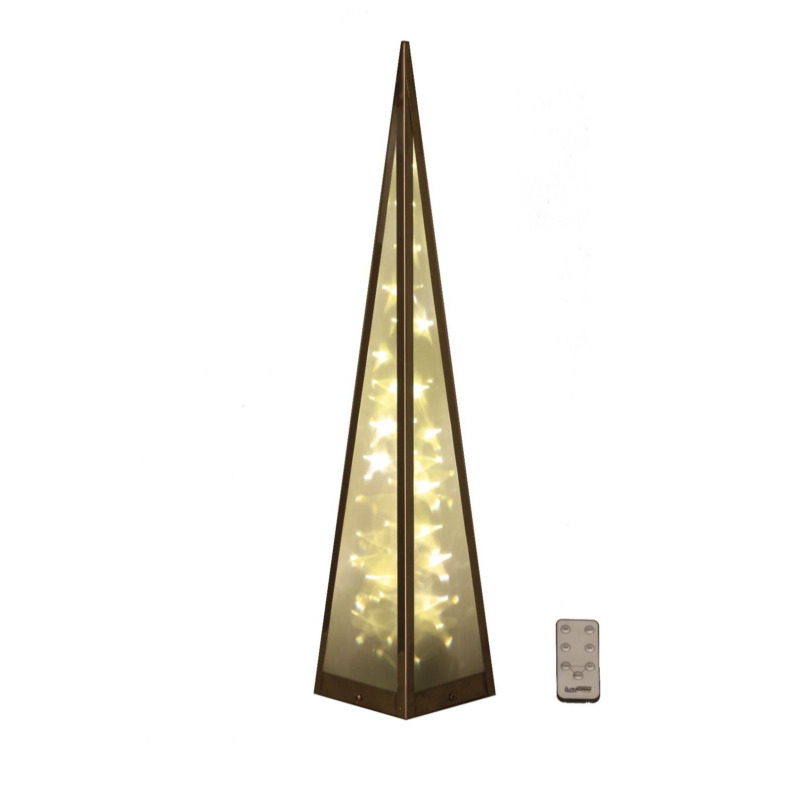 Download Luxform Indoor Outdoor 3d Effect Led Rotating 60cm Pyramid Qvc Uk