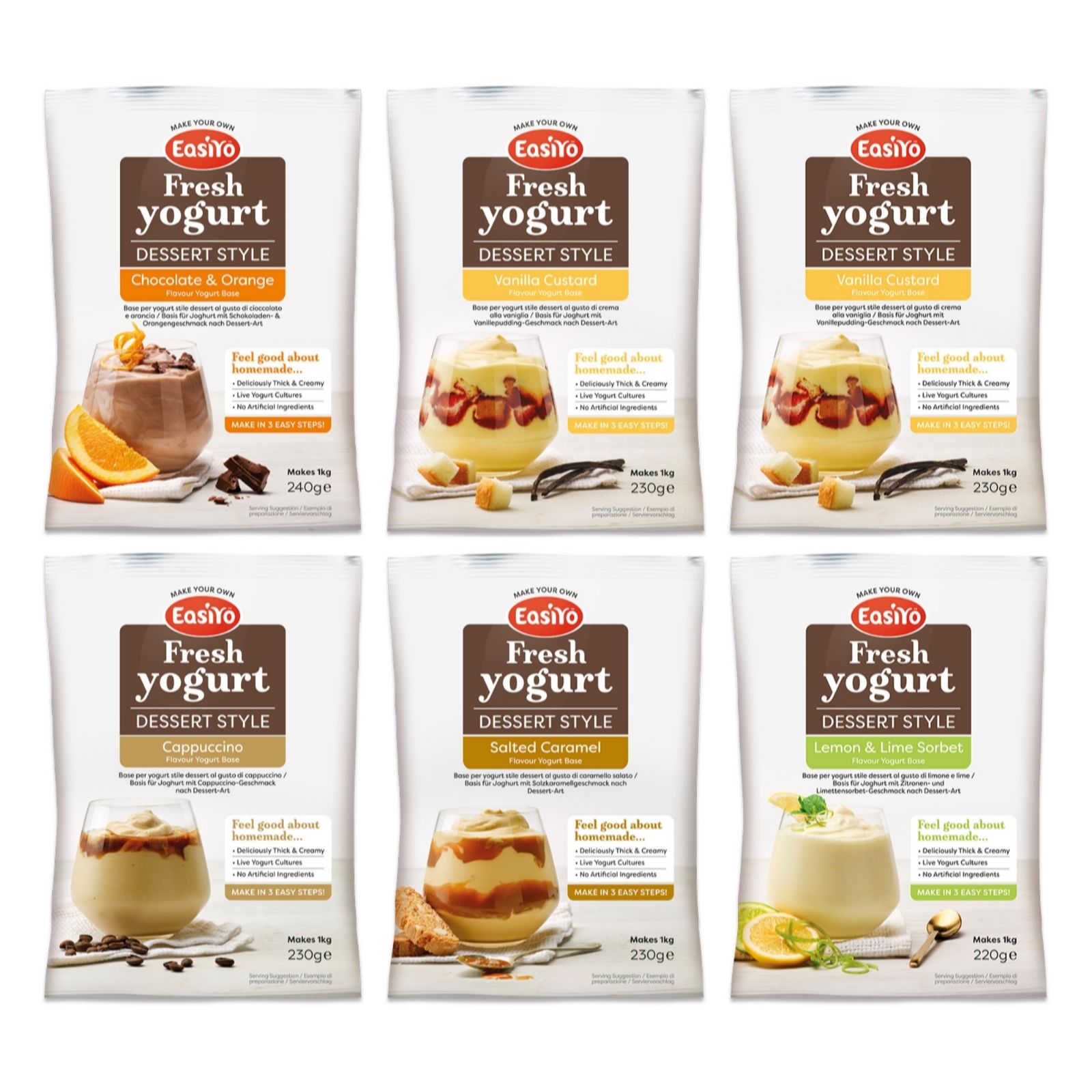 EasiYo Set of 6 Dessert Taster Selection