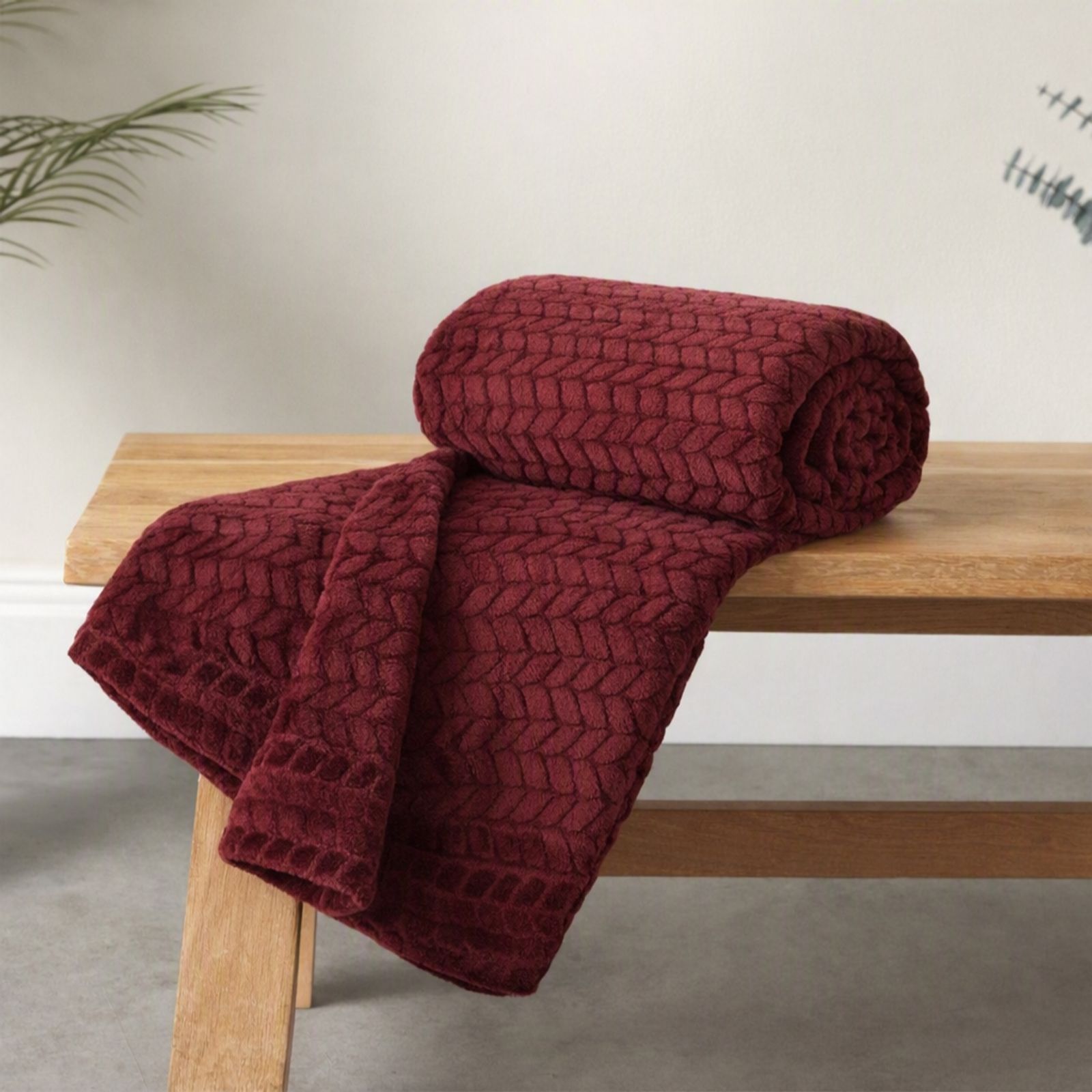 Cozee Home Everyday Collection Embossed Throw
