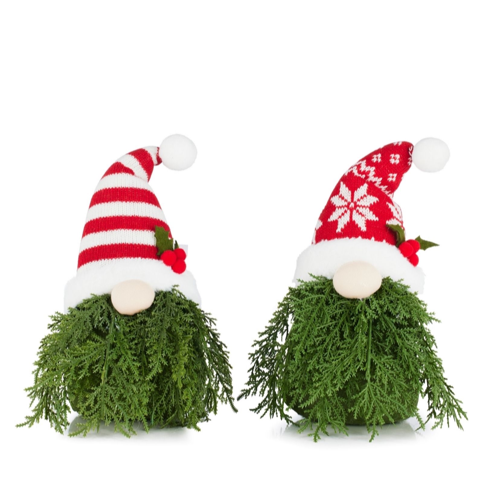 Outlet Festive Set of 2 Christmas Tree Gonks QVC UK