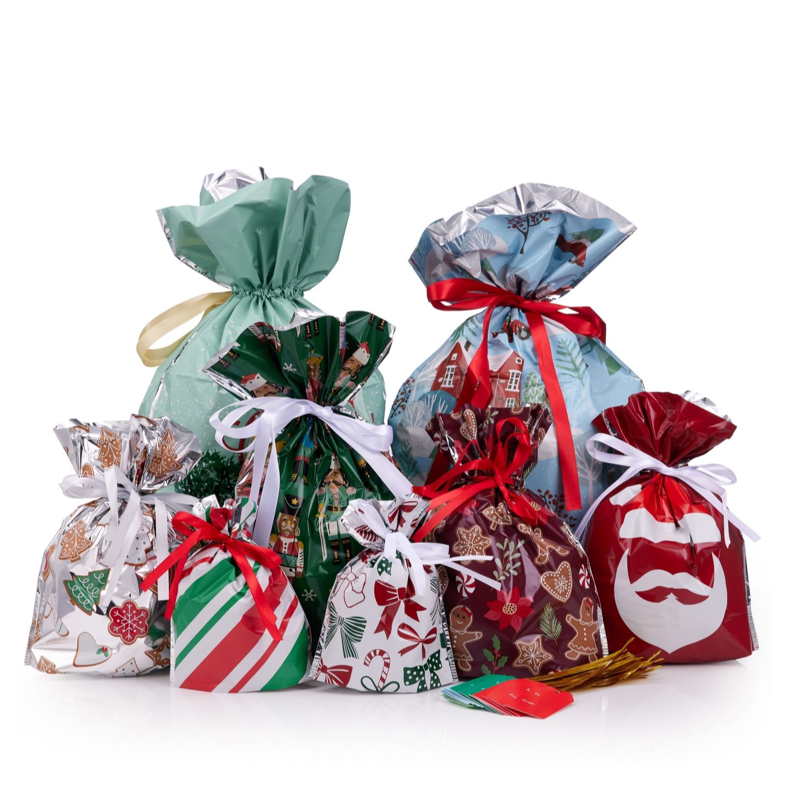 Perfect Present 25 Bags & Tags Christmas Wrapping Set