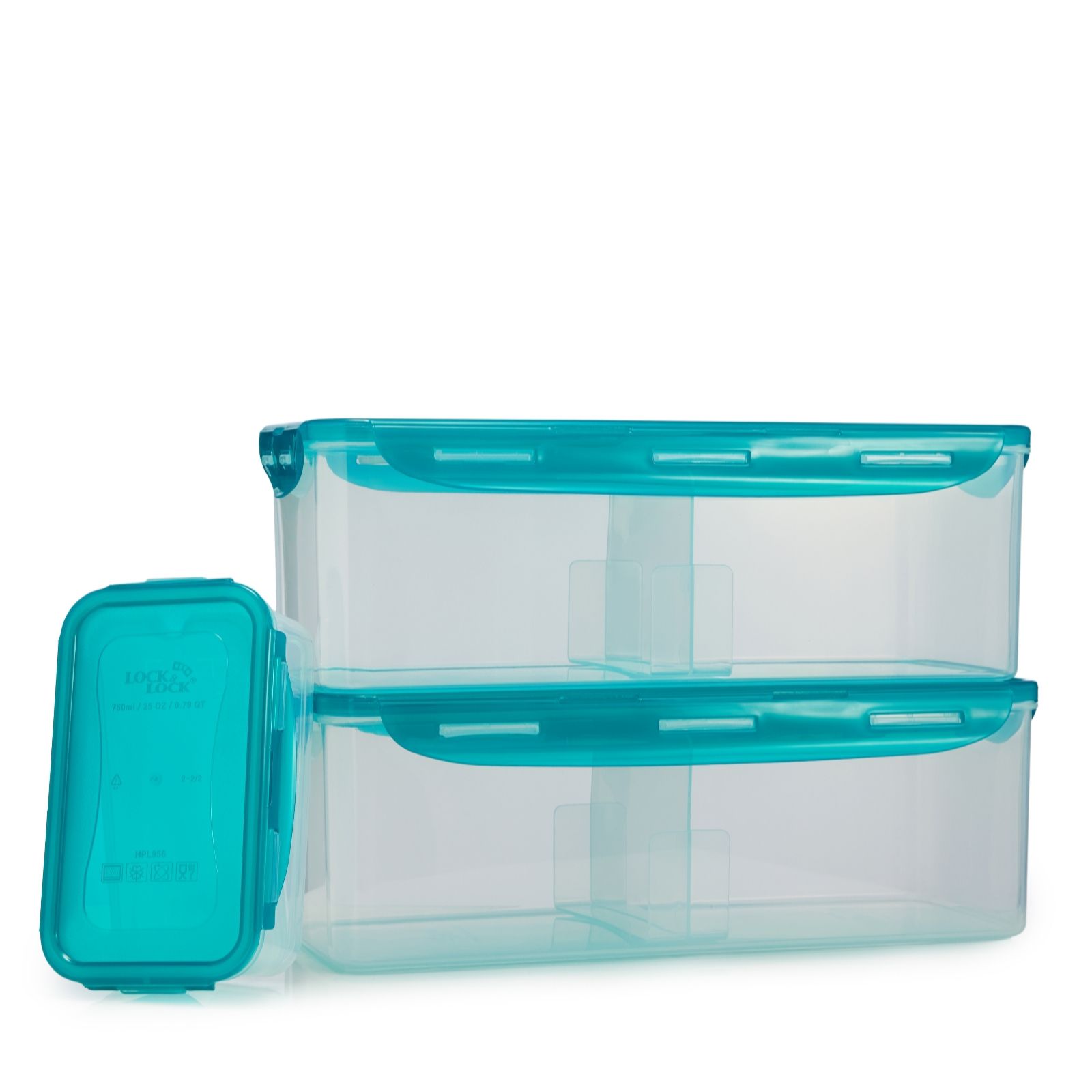 Lock & Lock Set of 3 Bread & Butter Food Storage Containers