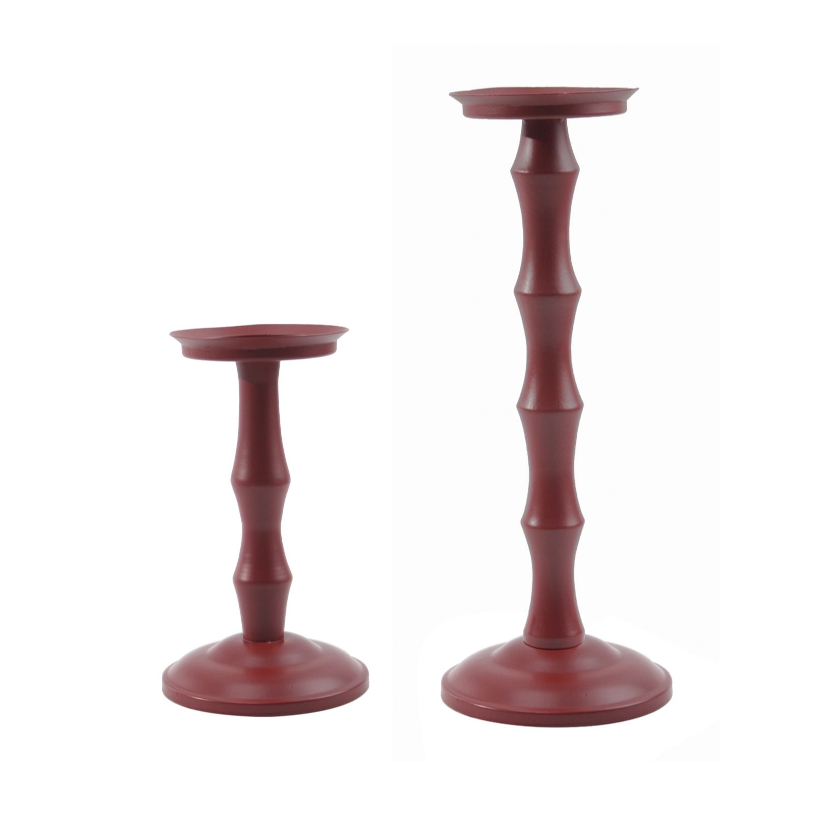 Bundleberry by Amanda Holden Set of 2 Metal Pillar Candlesticks