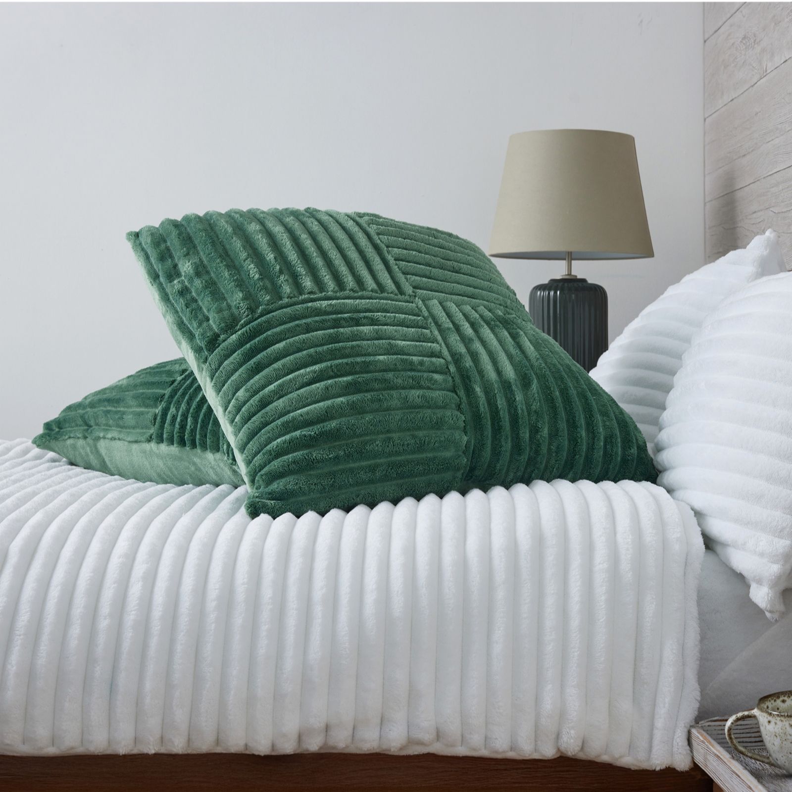 Cozee Home Ribbed Oversized Cocoon Cushion