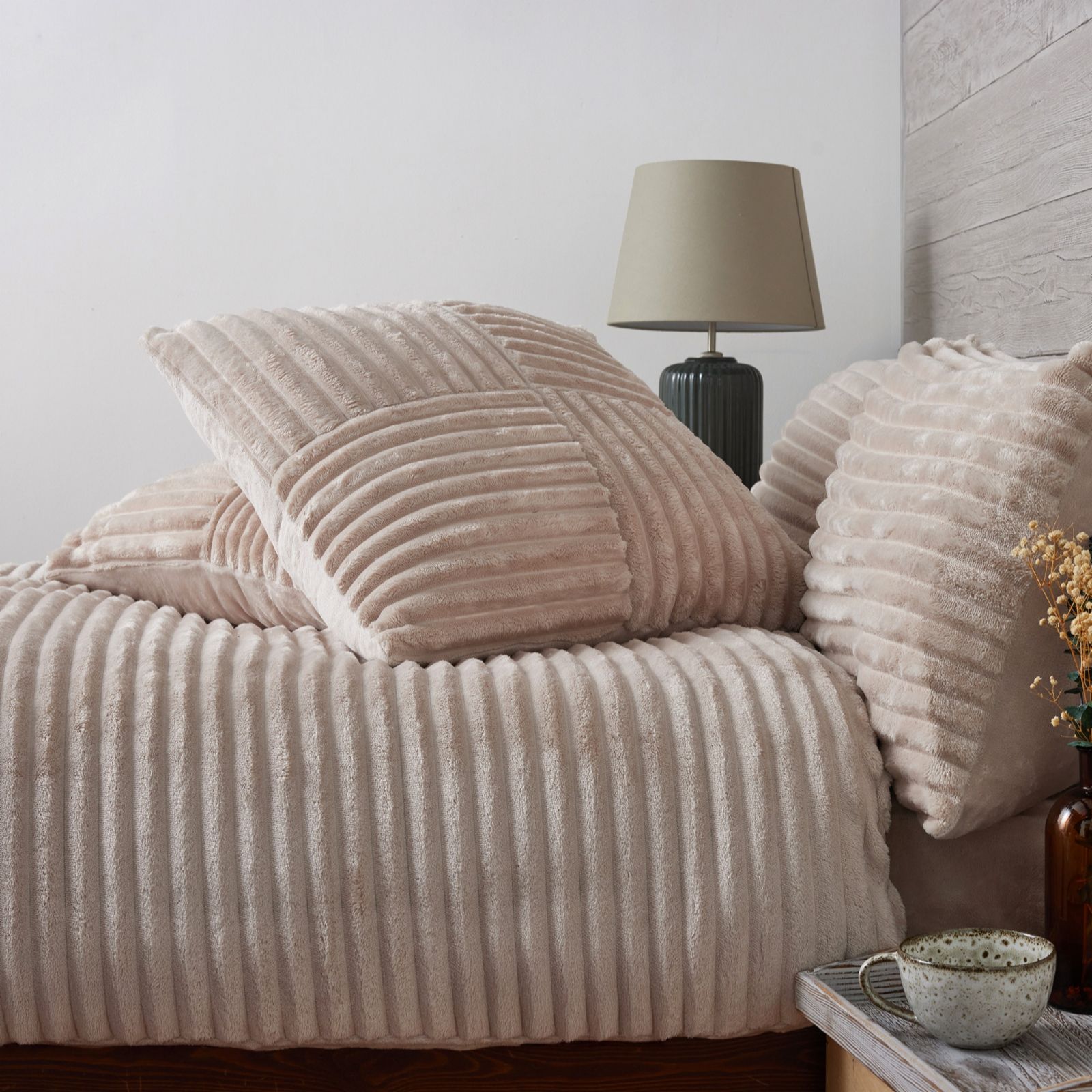 Cozee Home Ribbed Oversized Cocoon Cushion