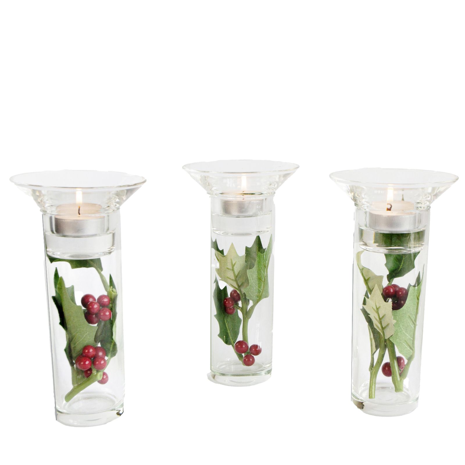 Peony Set of 3 Tea-Light Holders