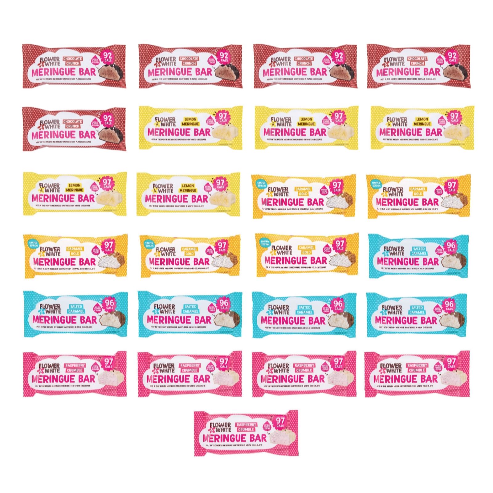 Flower & White 25 Piece Spring Indulgence Meringue Bar Selection